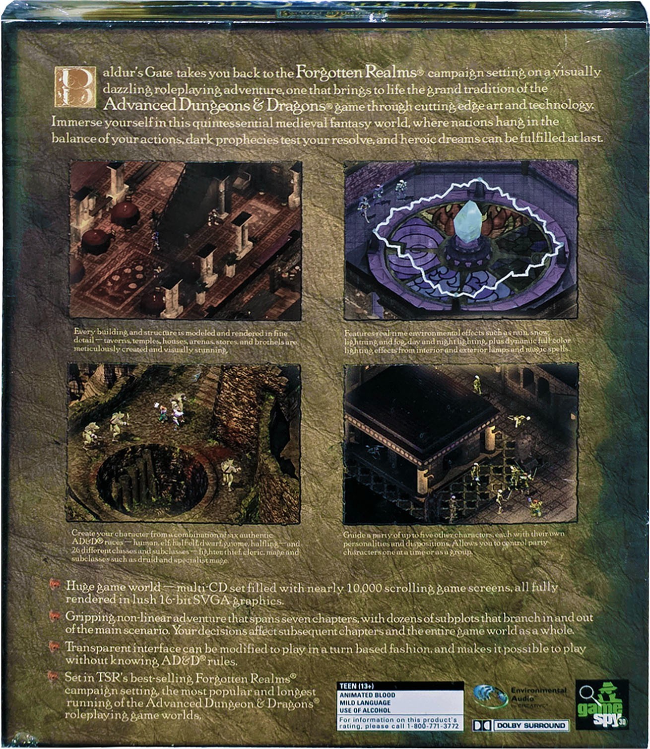Baldur’s Gate: Forgotten Realms for PC, Big Box, Vintage 1998, New! MISB!!