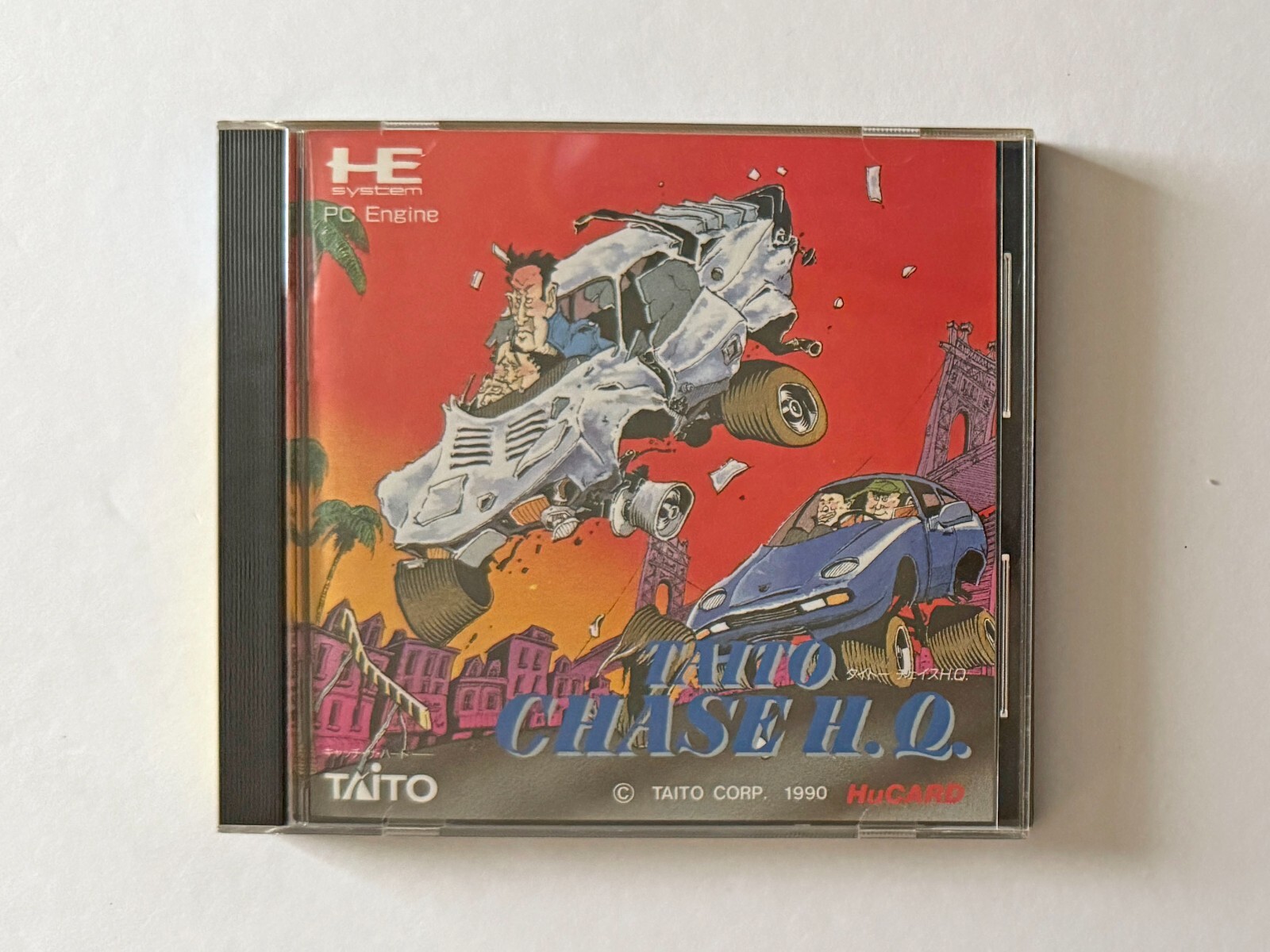 PC Engine Taito Chase H.Q. PCE HuCard NEC HQ Racing Game Japan JP