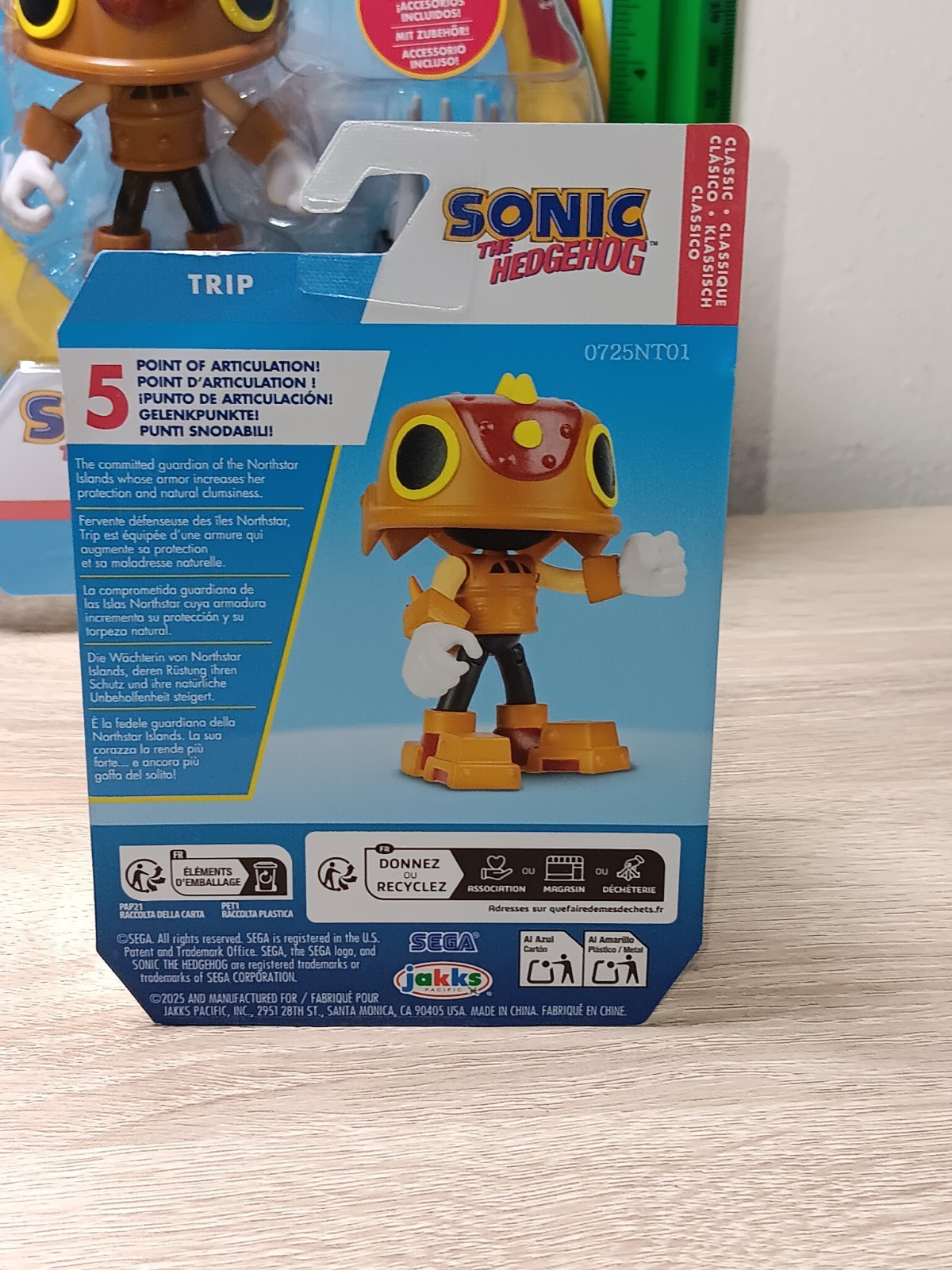 *FREE SHIP* 2.5″ CLASSIC TRIP Sonic the Hedgehog Jakks Pacific SEGA