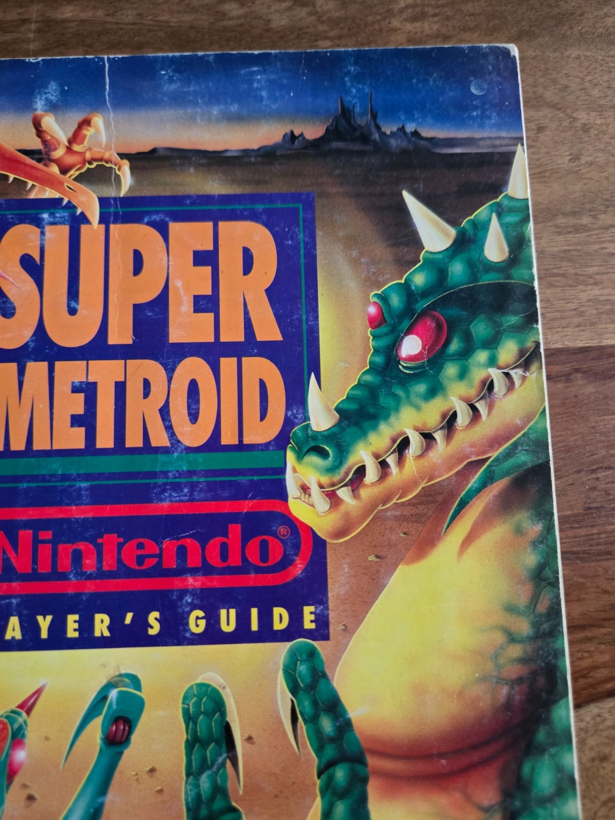 Super Metroid Nintendo Player’s Guide w/ Fold Out Map, Cover Damage :(