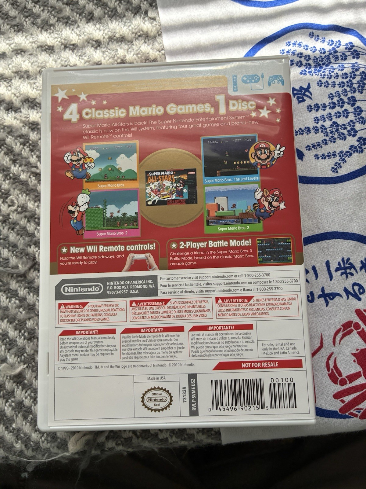 Super Mario All Stars Wii CIB