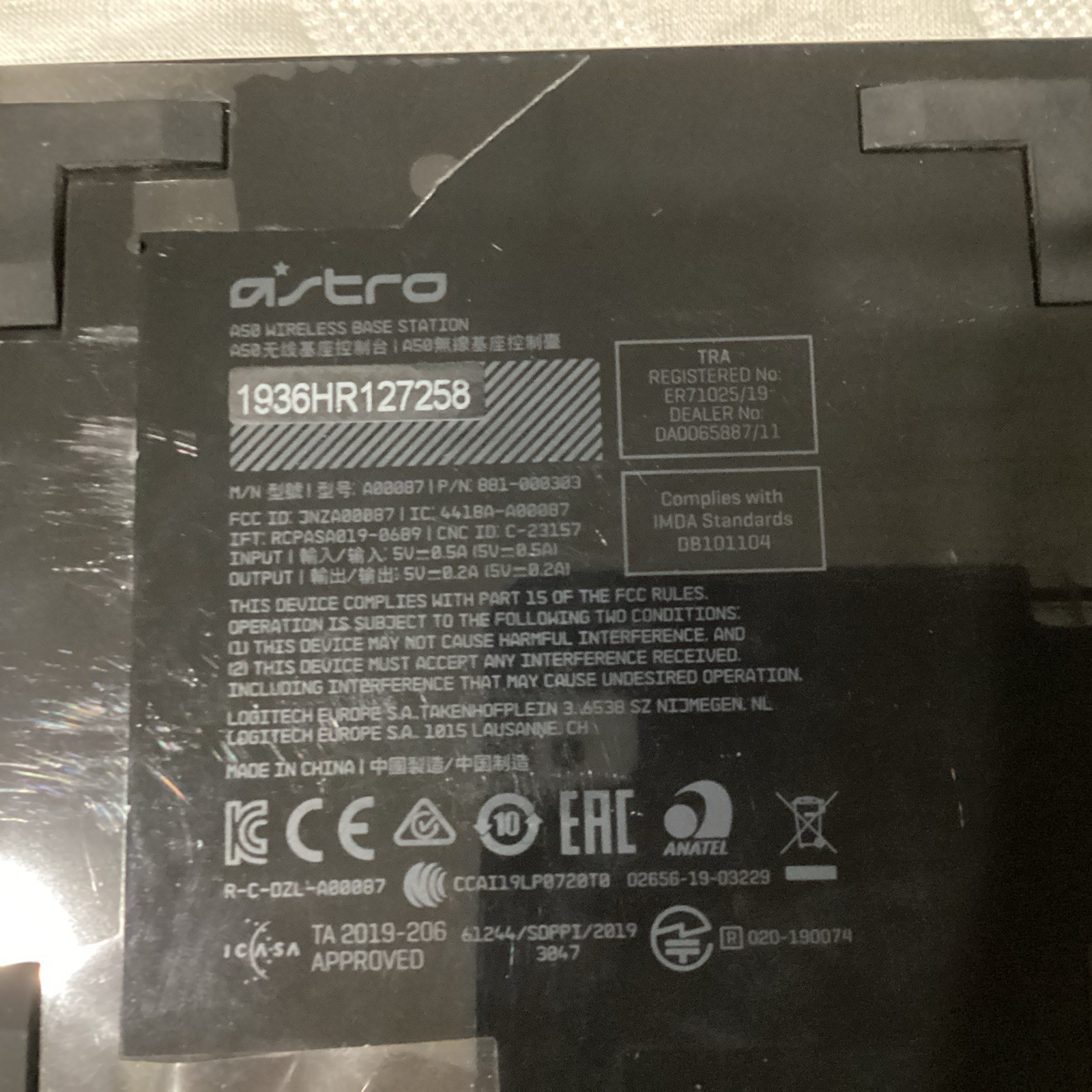 XBOX Astro A50 Wireless Headset + Base Station – with original box