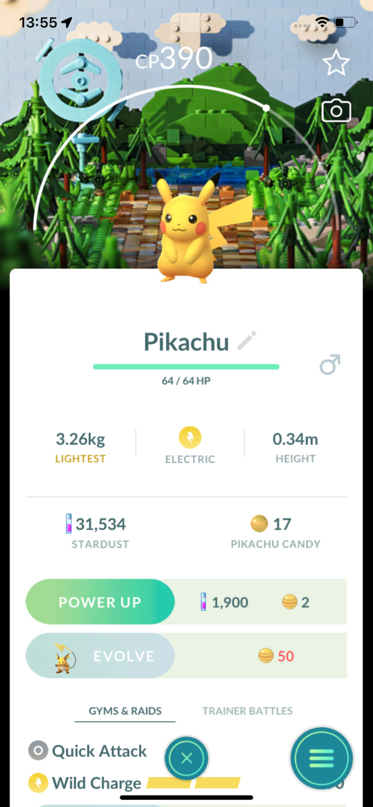 Pikachu with Lego Background !! Same Day Shippment or Next Day Guaranteed ! Go