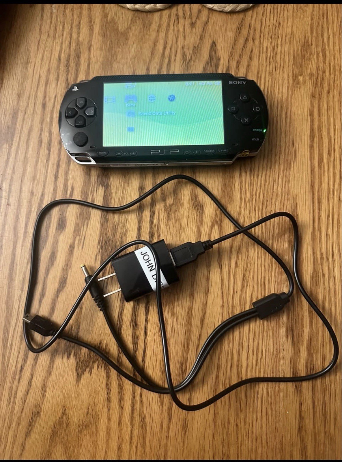 Sont PSP 1001 Black Handheld Console with Battery and Charger. Tested Works