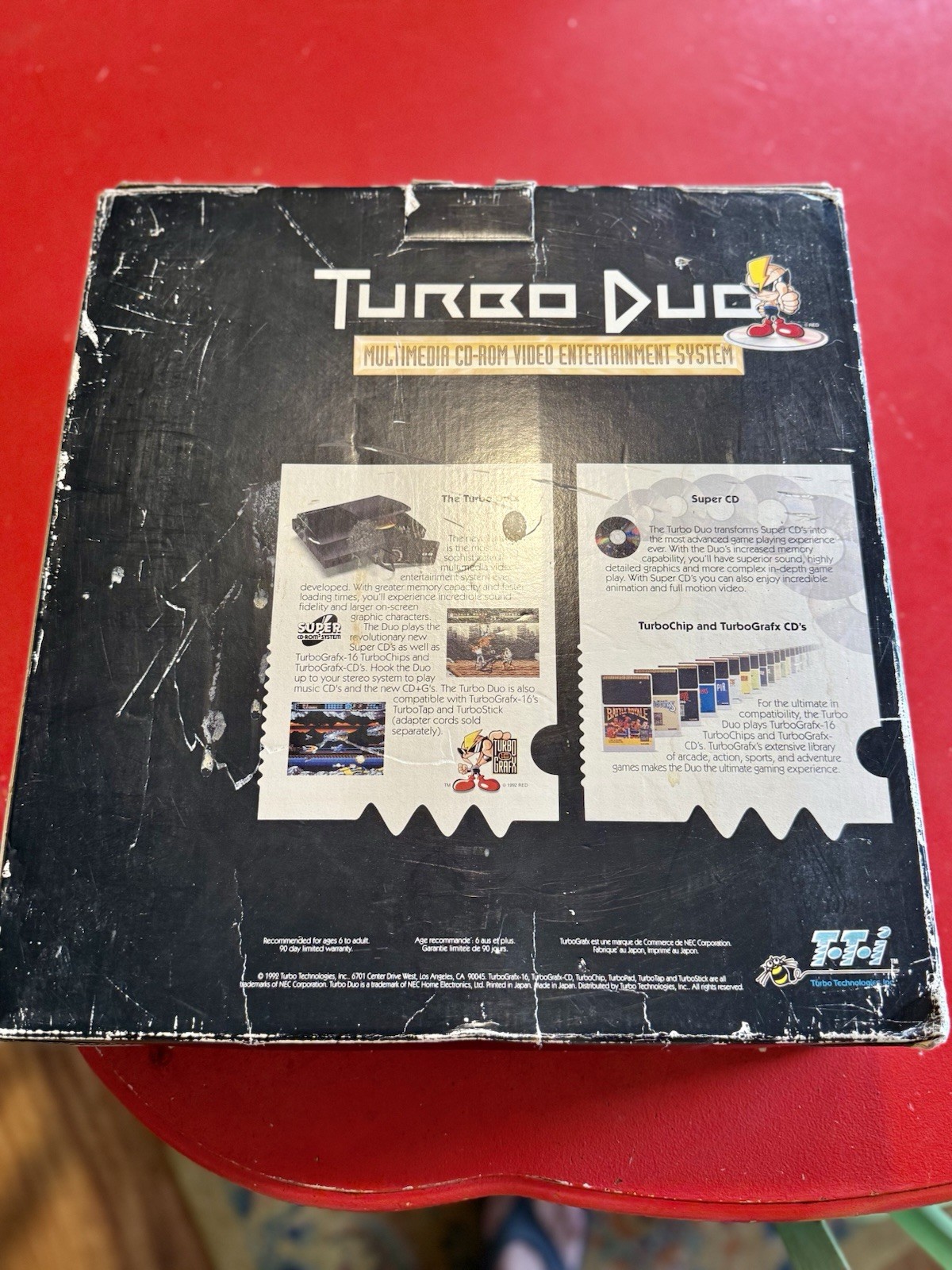 TurboGrafx-CD/TurboDuo Launch Edition Black Console, CIB, Tested & Working
