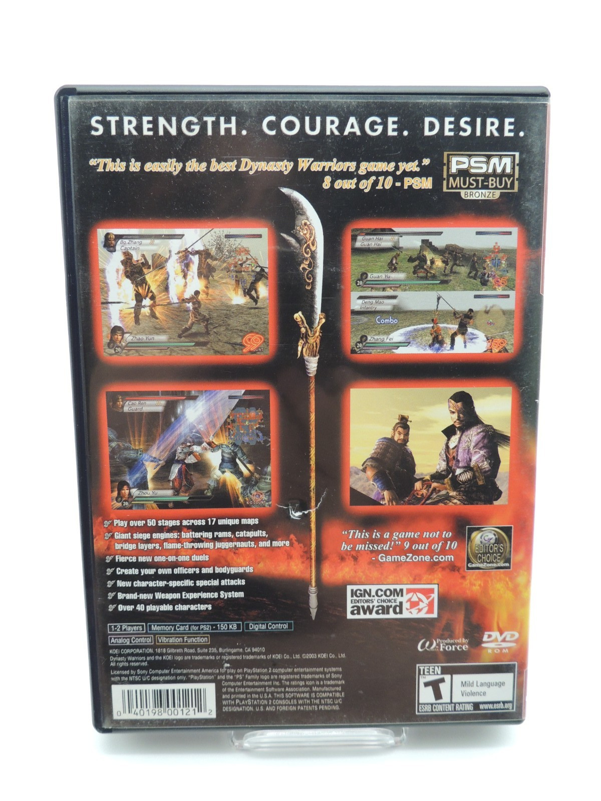 Dynasty Warriors 4 Empires PlayStation 2 – Compete w/ Manual