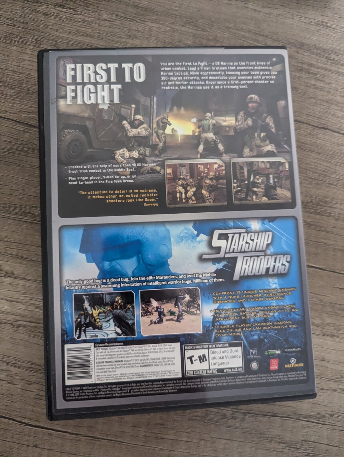 First to Fight/Starship Troopers – PC CIB