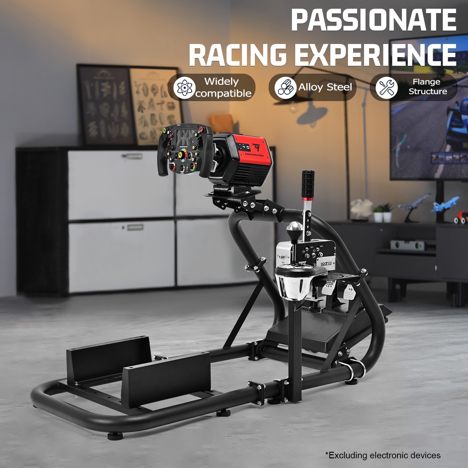 Marada Racing Sim Cockpit Wheel Stand Stable Fit Logitech G29 G920Thrustmaster