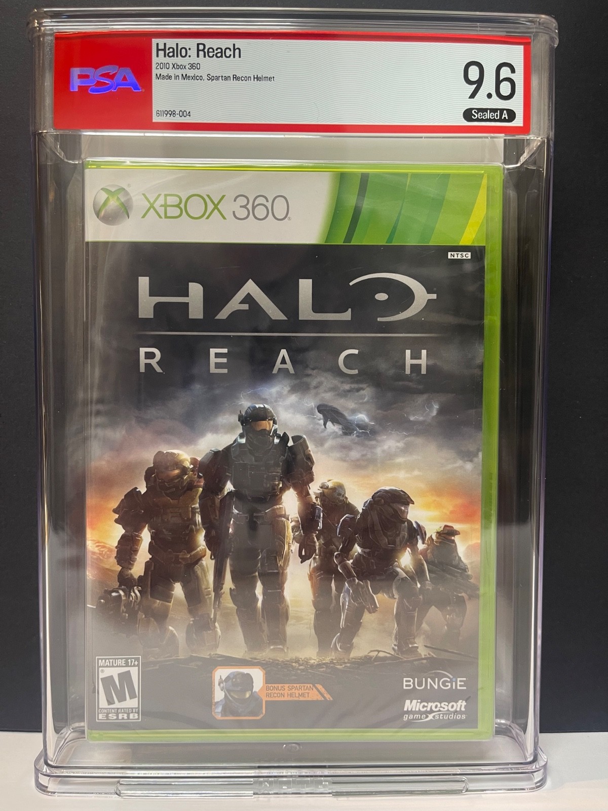 Halo Reach Xbox 360 2010 First Print Recon PSA GRADED 9.6