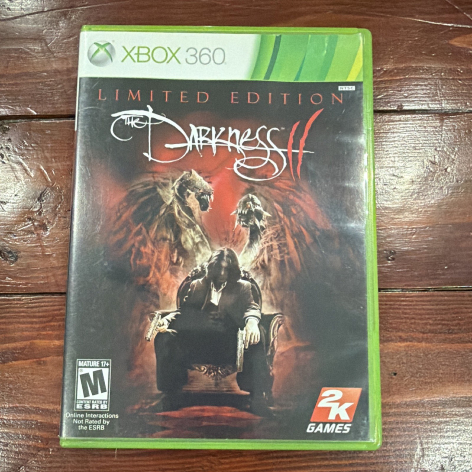 The Darkness II 2K Games Xbox 360 CIB w/ Limited Edition Poster
