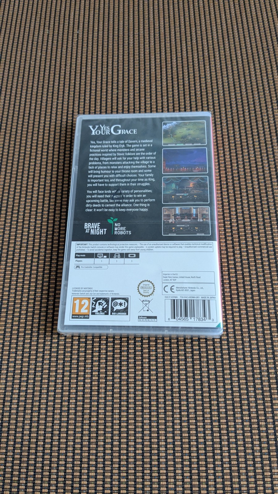 Yes, Your Grace Super Rare Games Nintendo Switch New