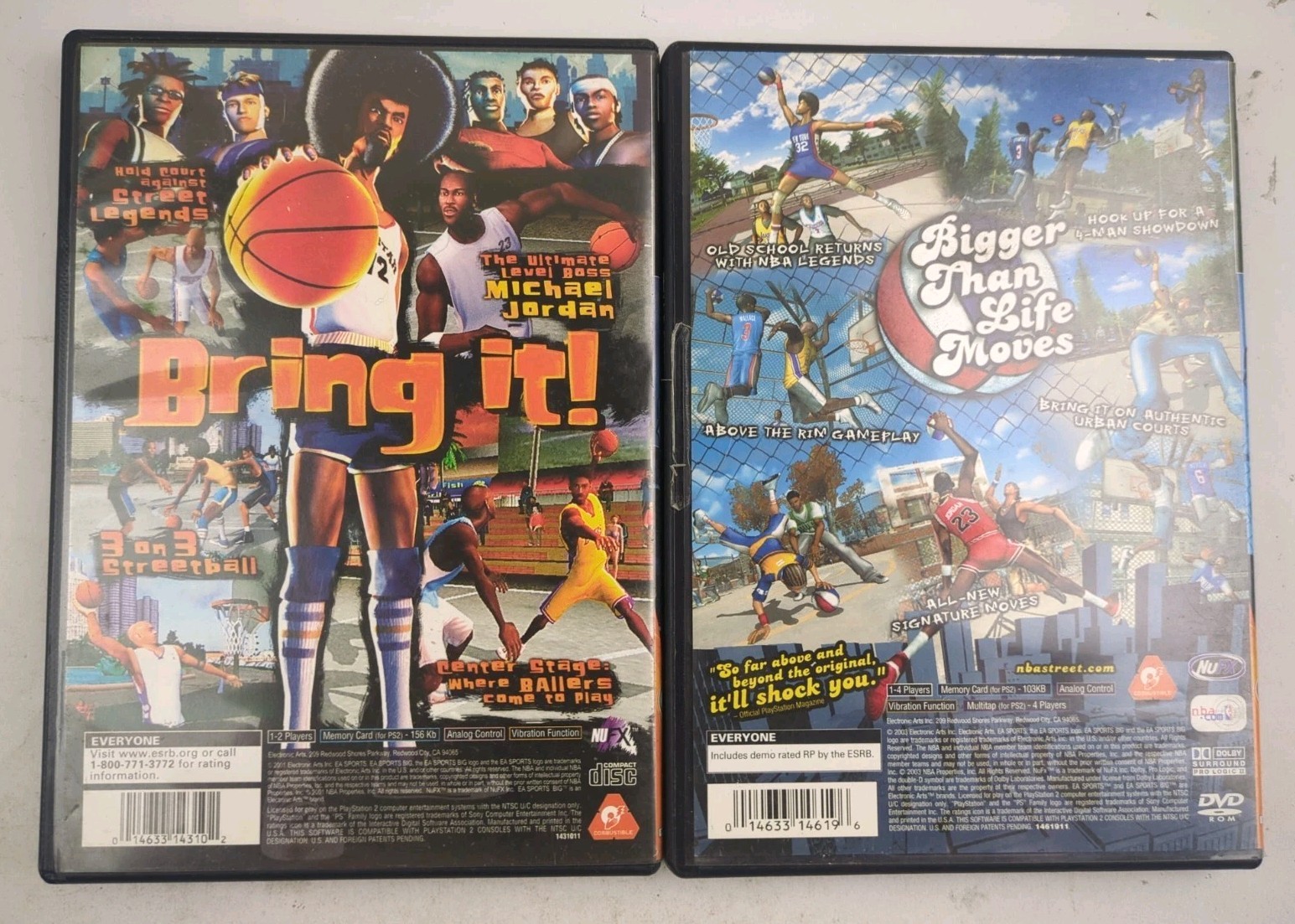 NBA Street Vol. 1 & 2 PlayStation 2 PS2 2 Game Basketball Bundle Lot NO MANUALS