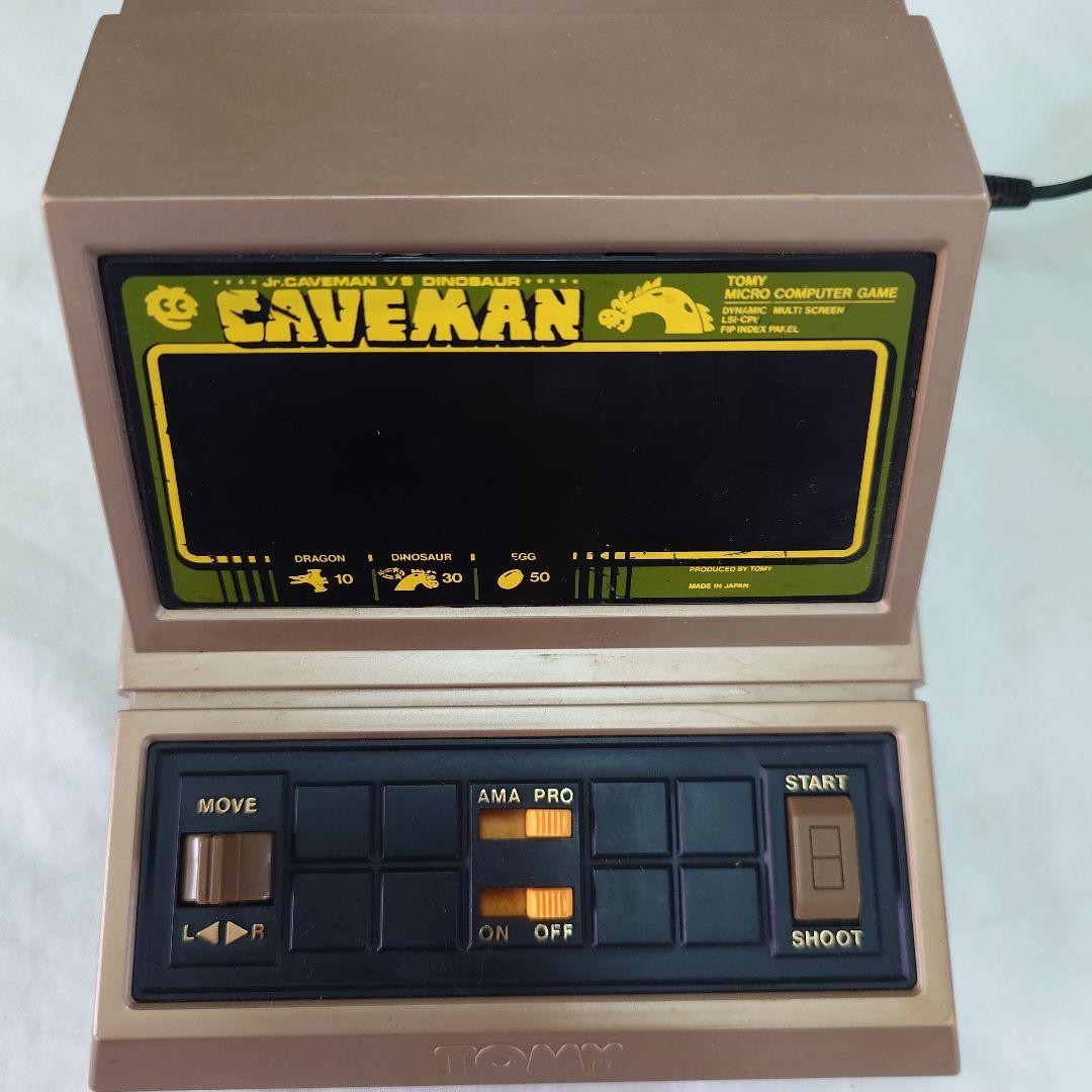 TOMY Caveman Vintage Handheld LSI Game Tested Working Boxed Japan
