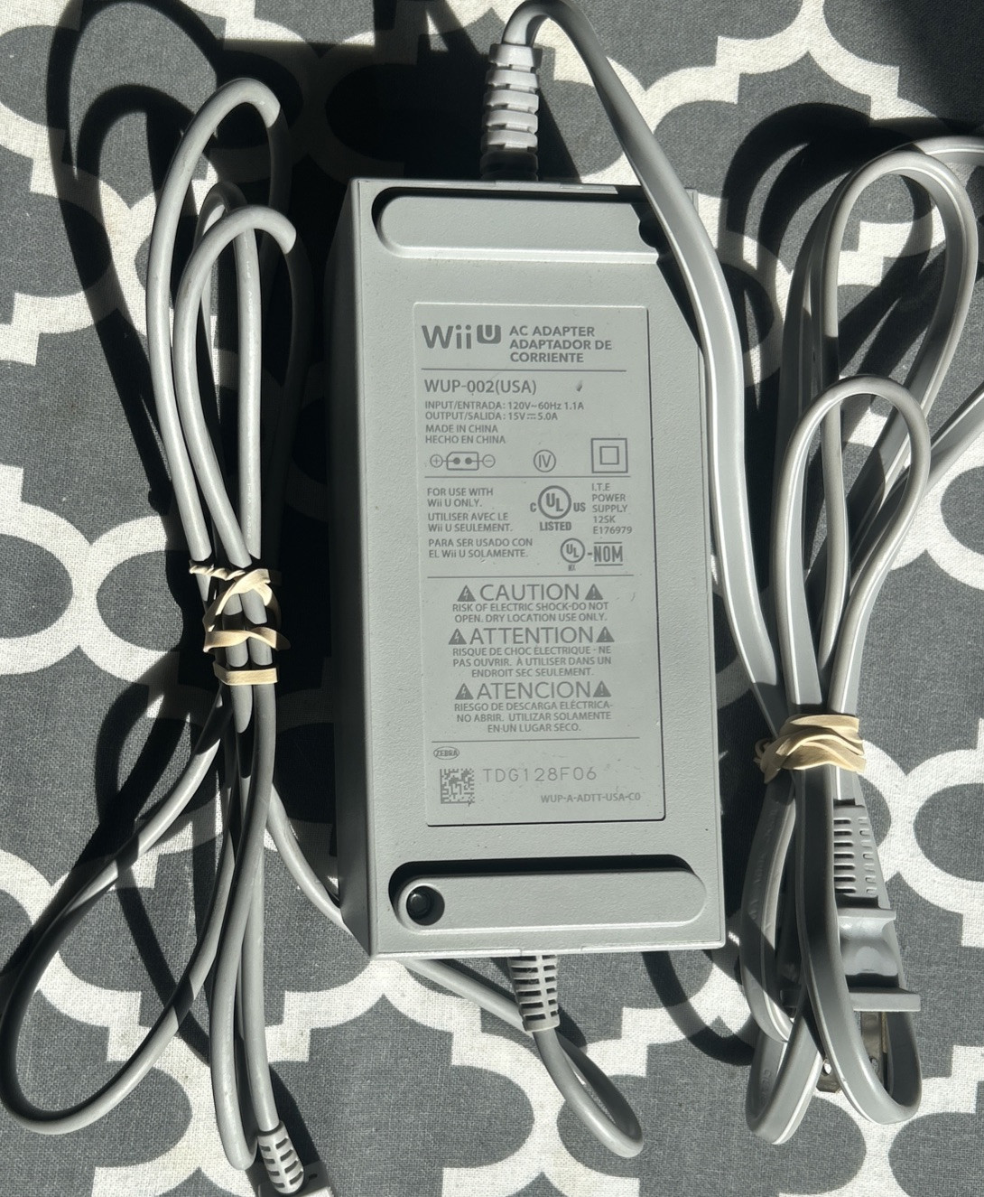 Wii U AC Adapter Power Supply WUP-002 for WUP-001 WUP-101 OEM OFFICIAL Read