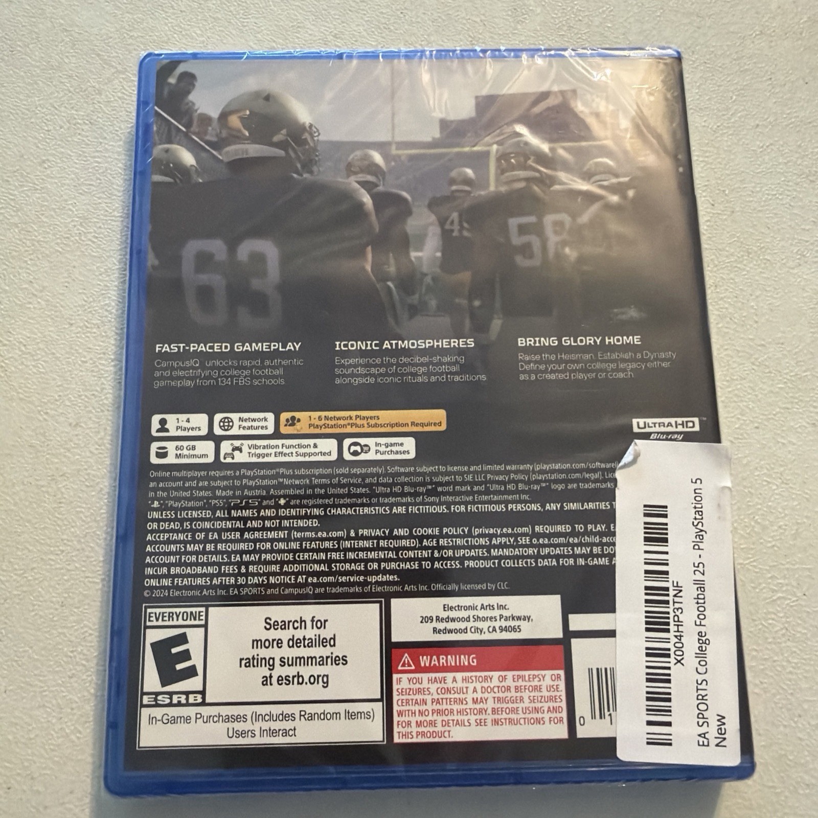 College Football 25 – Sony PlayStation 5 – PS5 NCAA Sealed