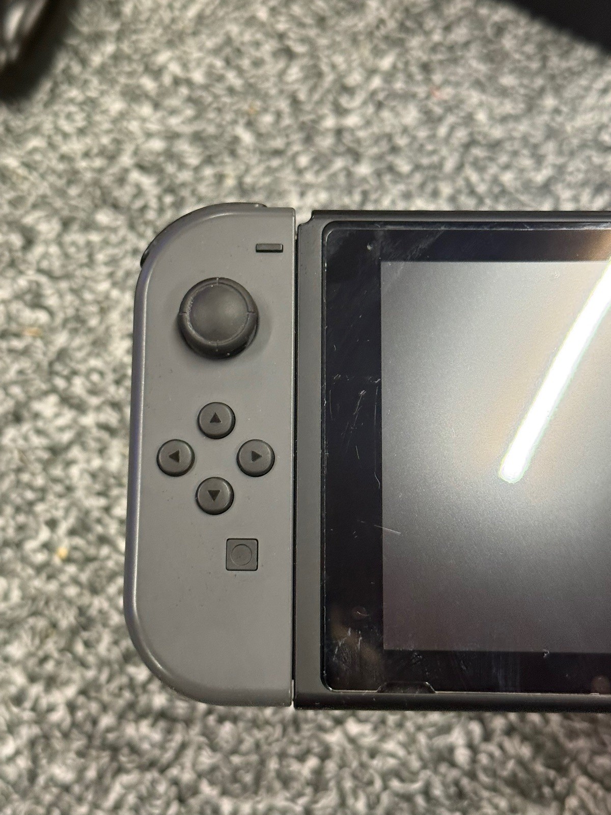 Nintendo Switch 1 Handheld System Black/Grey w/Accessories Joycons Tested Works