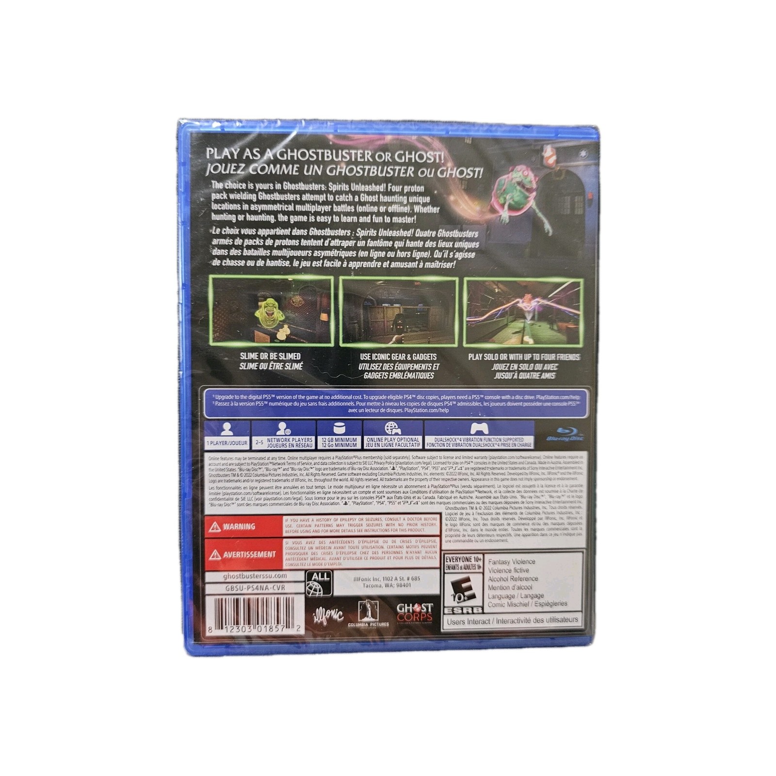 PS4~ Ghostbusters: Spirits Unleashed~Rated E 10+~Sealed~ PS5 Upgrade Available