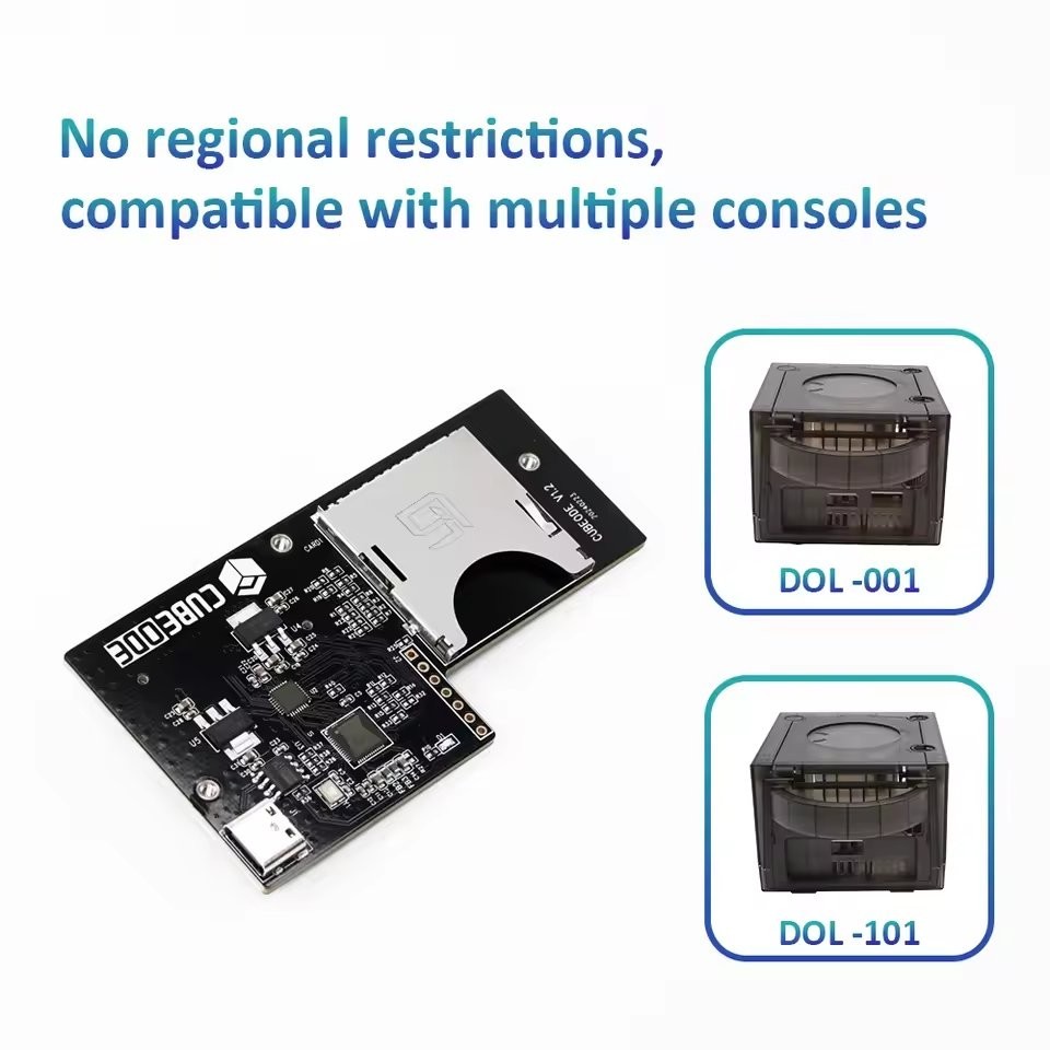 CUBEODE V1.2 Optical Drive Emulator ODE Board For GameCube Replace Disc Reader