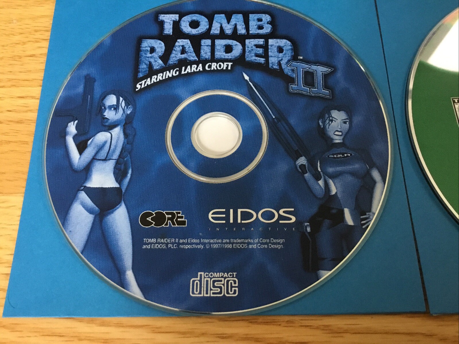 Tomb Raider Video Game Lot of 2 Tomb Raider II Tomb Raider III PC Windows 1998