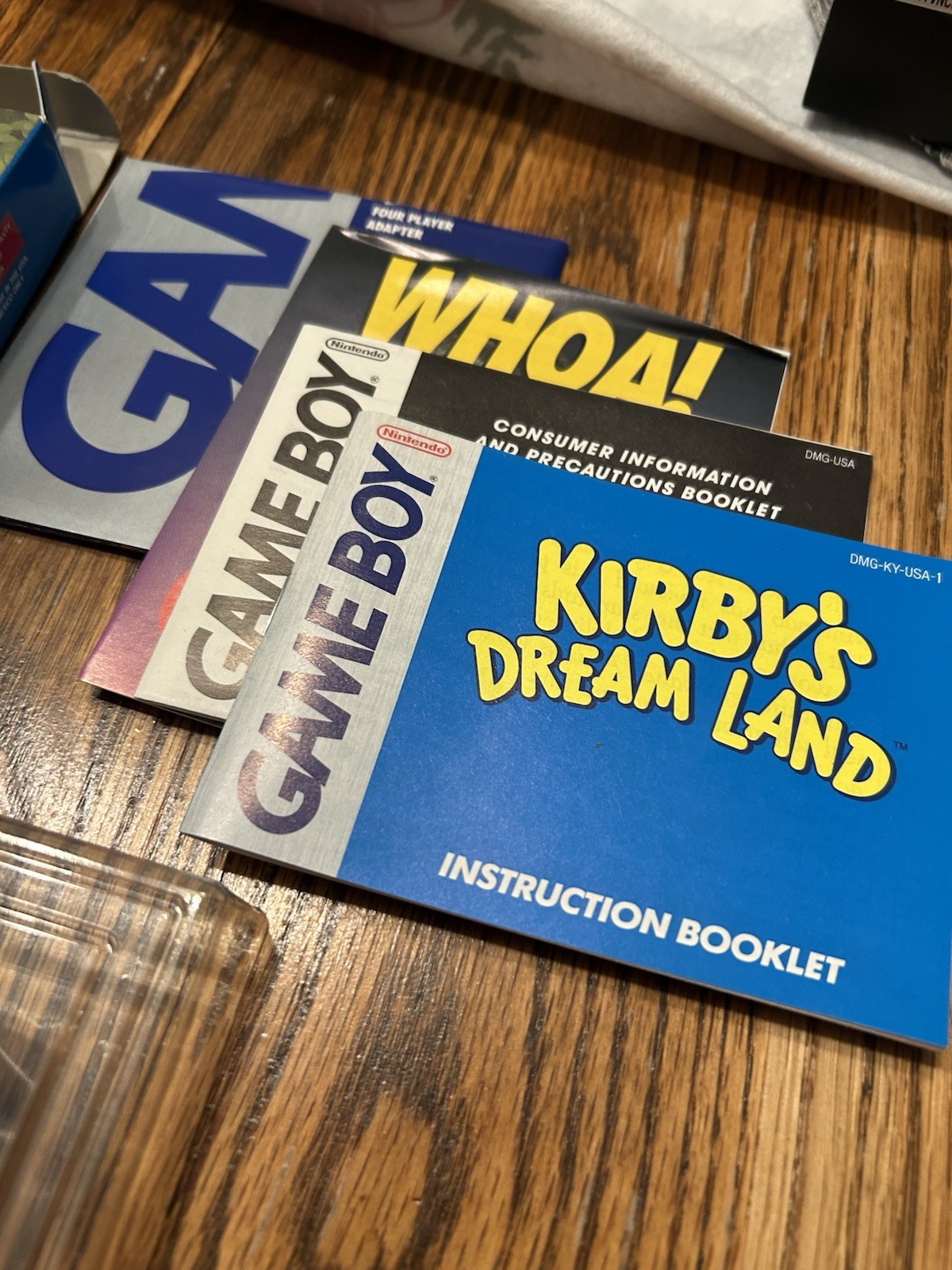 Kirby’s Dream Land Nintendo Game Boy, 1992 Complete Box Zelda Four Swords GBA CI