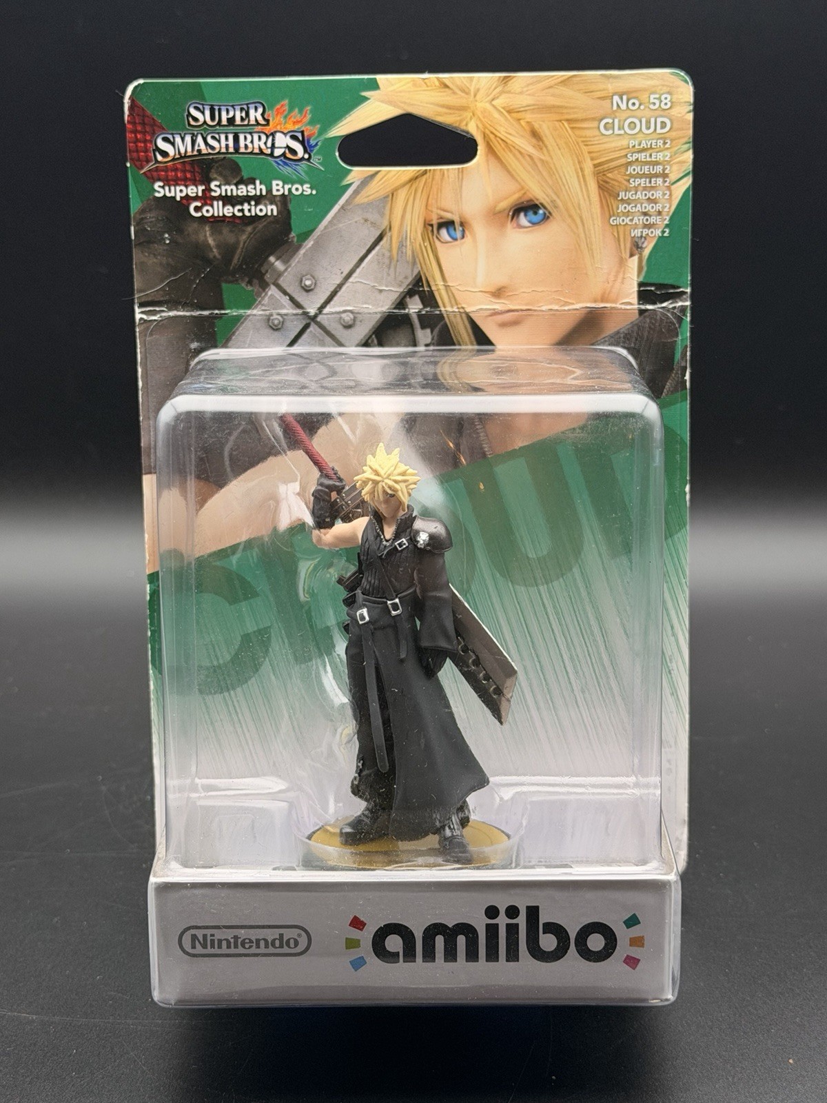 Nintendo Amiibo Super Smash Bros. – Cloud [Player 2] – New/Sealed