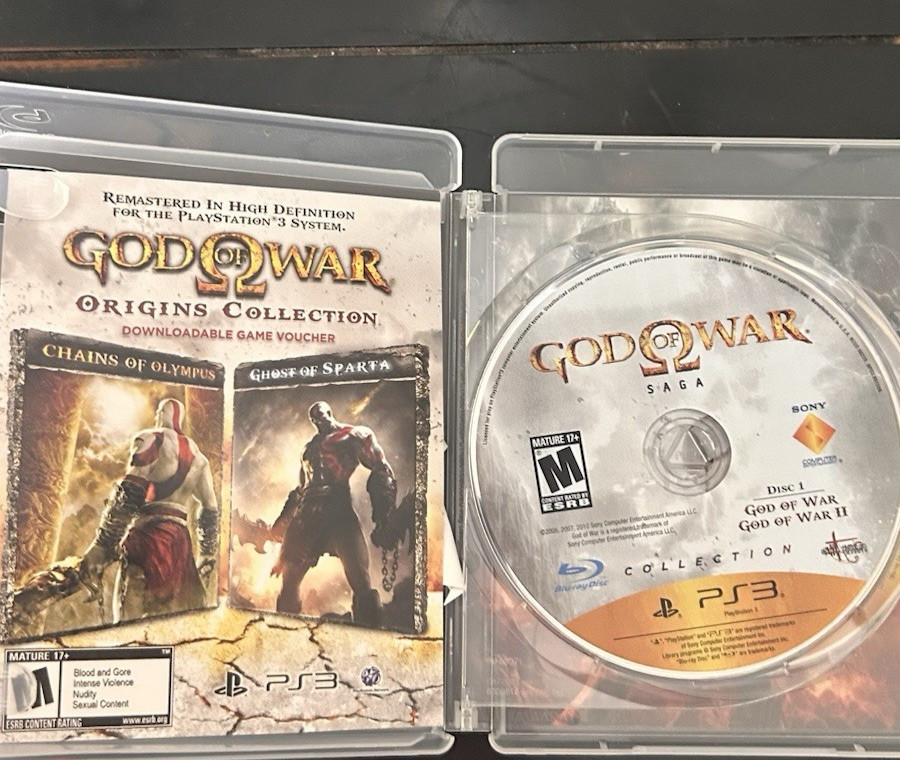 God of War Saga Sony PlayStation 3 PS3 2012 5-Game Collection Tested Bundle