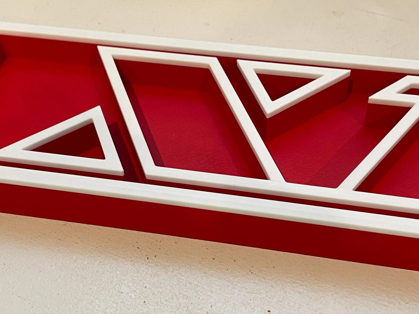SHARP X1 3D printed game console placard, multi-color