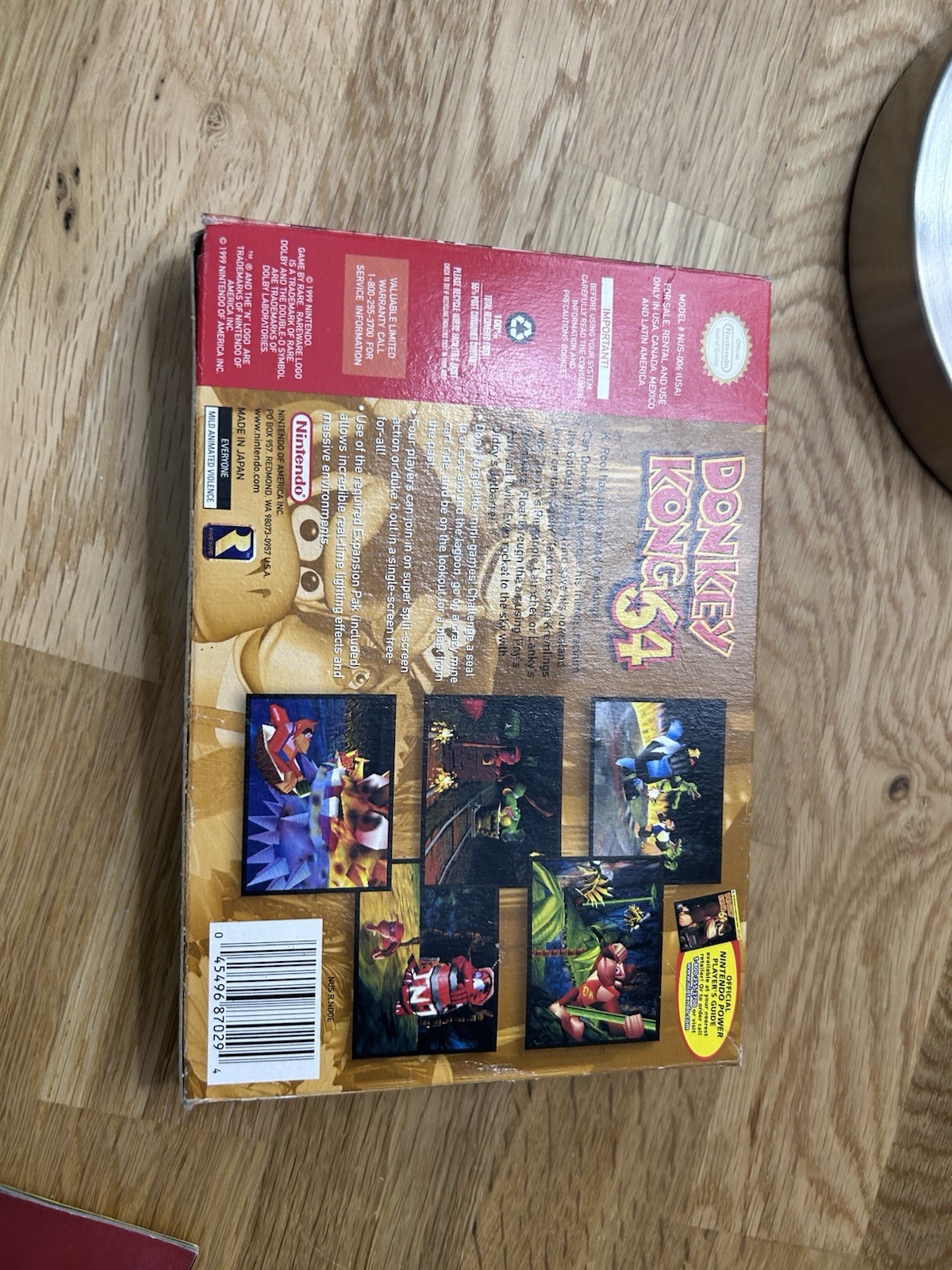 Donkey Kong 64 N64 CIB Complete In Box Collector’s Edition Yellow Cart No ExPak