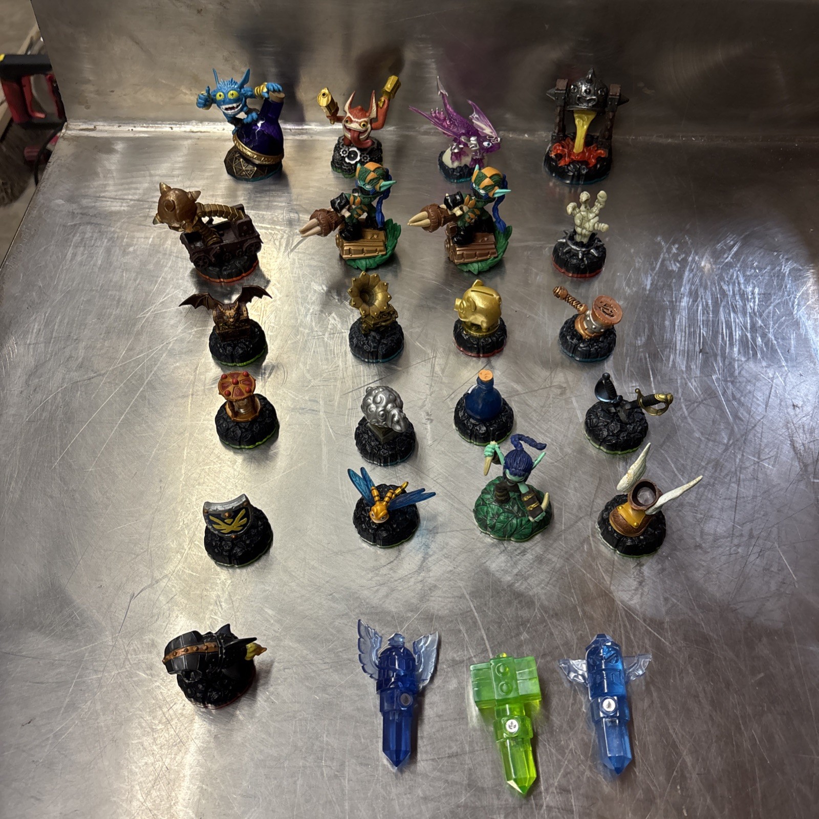 Lot Of 24 Skylanders Figures Etc All Used And Opened