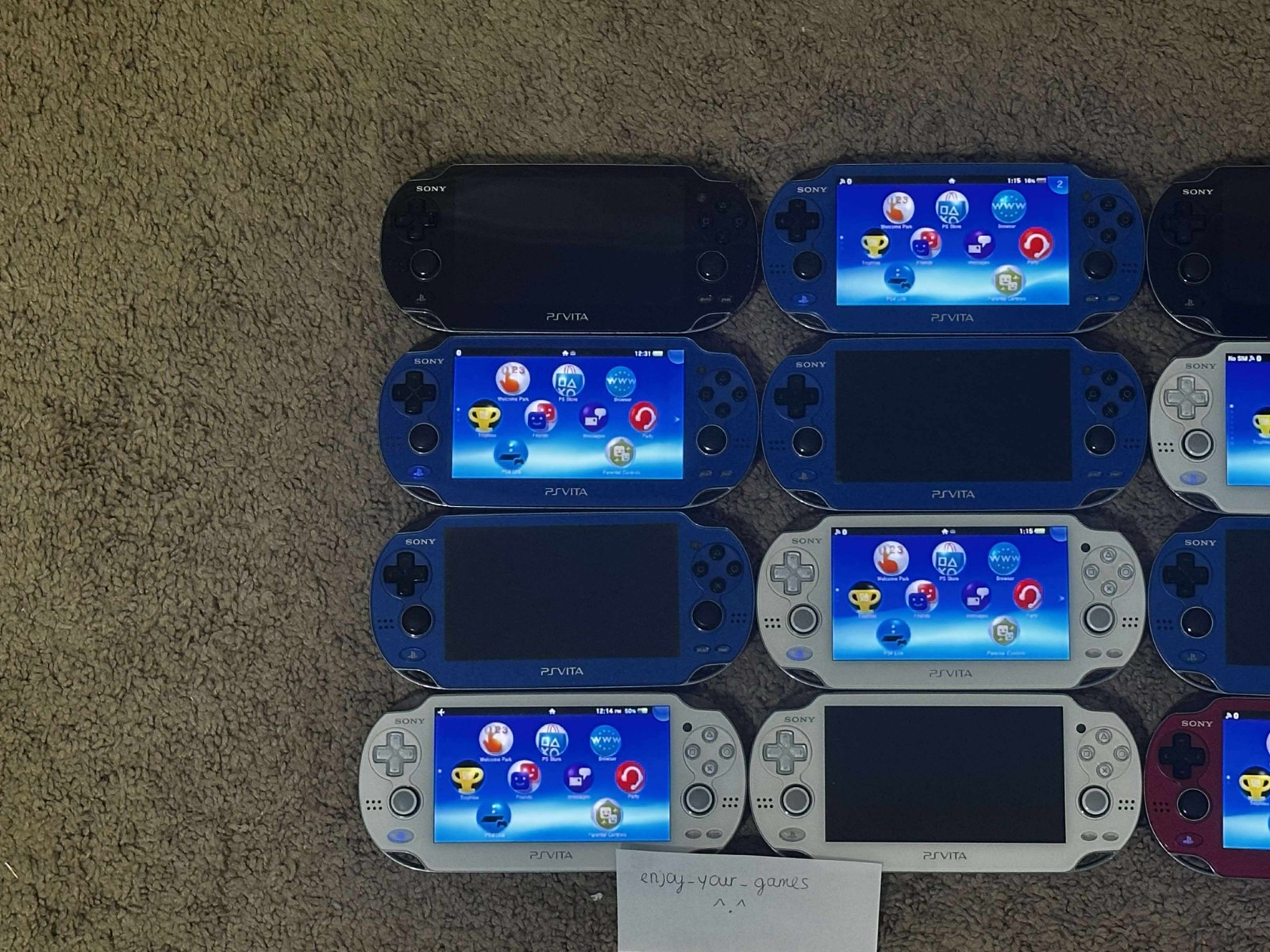 Sony PlayStation PS Vita OLED PCH-1000 | Pick Color | Charger – SHIP IN 1-DAY