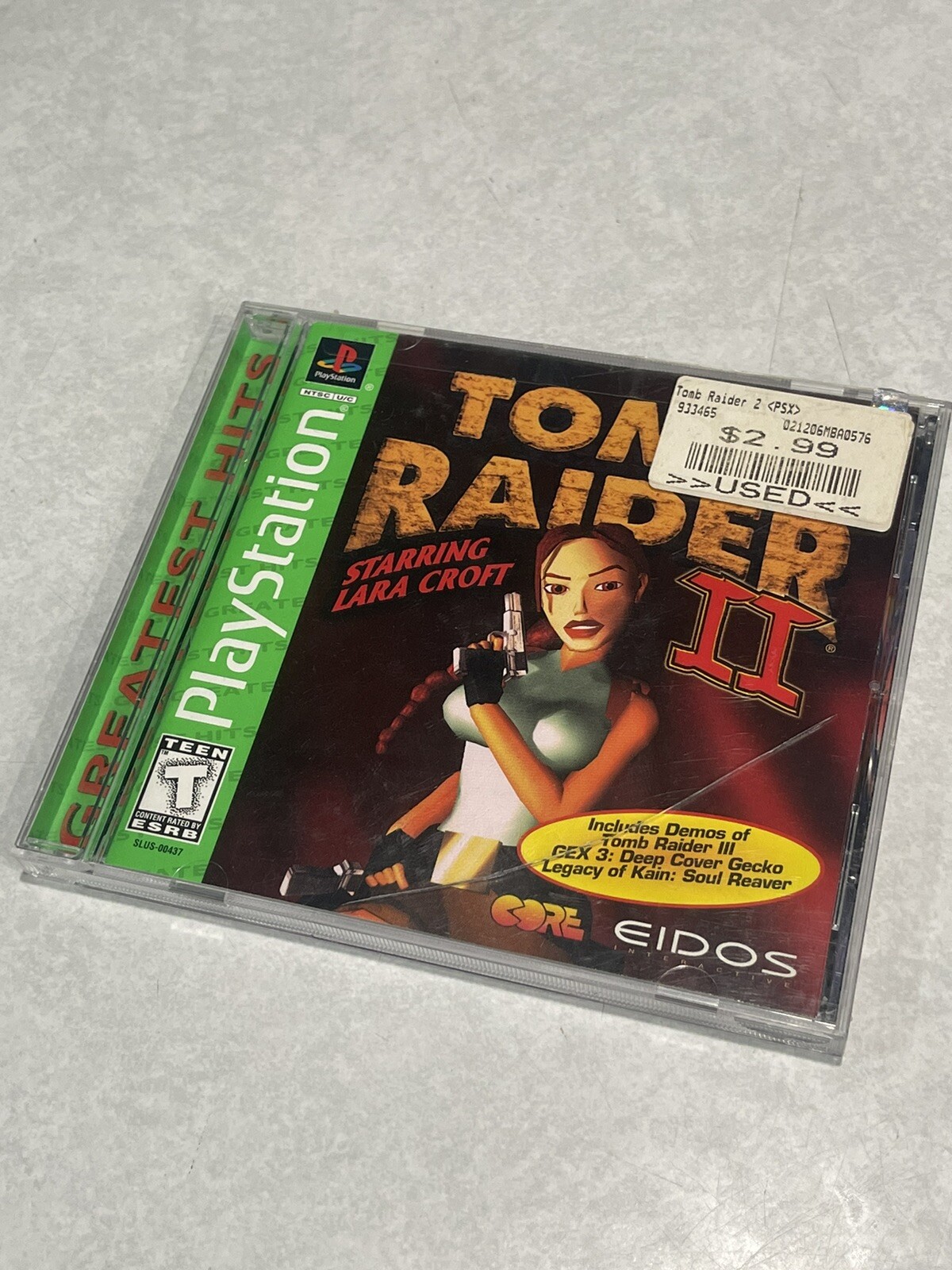 Tomb Raider II – PS1 – Clean & Tested – Fast Shipping – Complete CIB