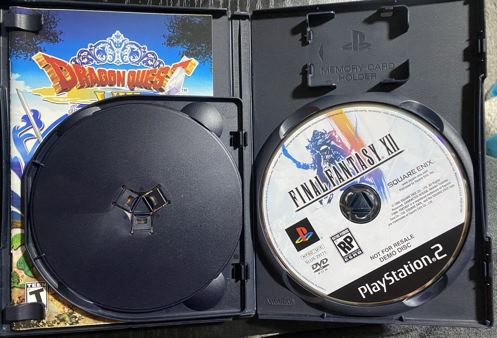 Square Enix Dragon Quest VIII Journey of the Cursed King PS2 Manual + Demo T