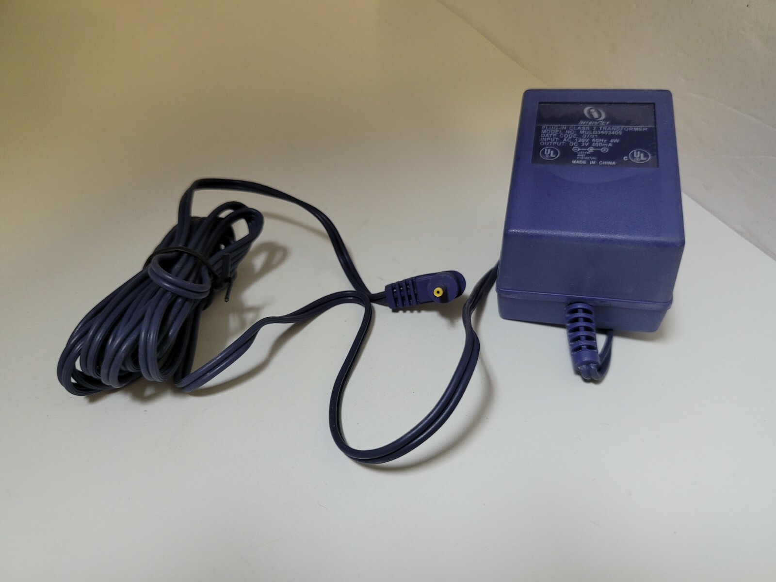 NEW PURPLE INTERACT 3V 400mA 110V AC POWER ADAPTER FOR GAME BOY POCKET #U8