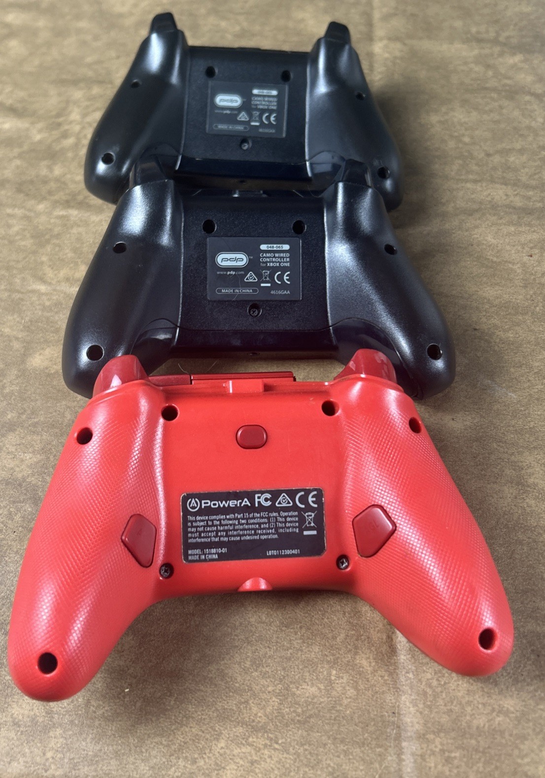 2 PDP WIRED CONTROLLER XBOX ONE 048-065+ 1 1518810-01 ENHANCED (UNTESTED)