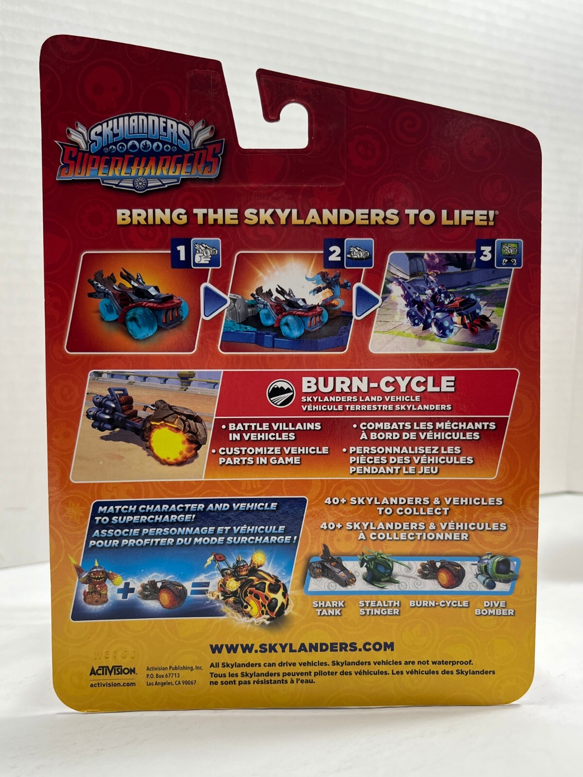 Activision Skylanders Superchargers Burn Cycle Vehicle Figure