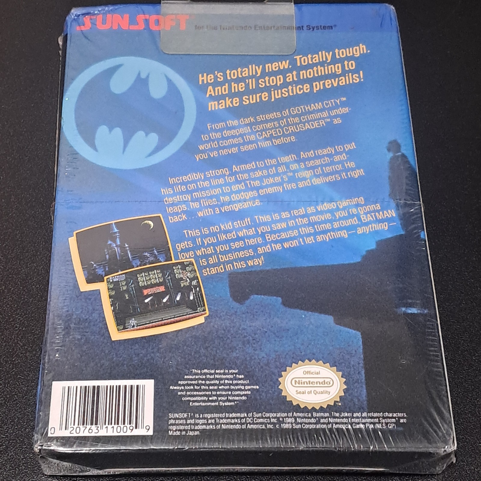 Batman The Video Game 90s NES Factory Sealed H-Seam Oval Nintendo Seal Brand New
