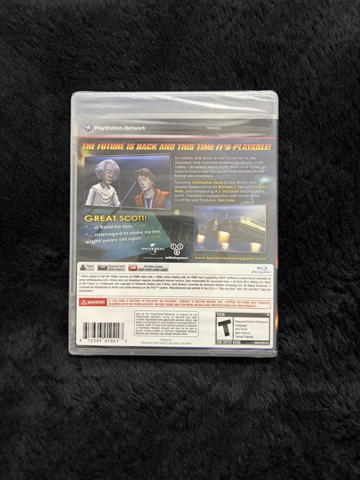 Telltale Games Back to the Future: The Game PS3 NTSC-U/C T 2011 PSN Factory Seal