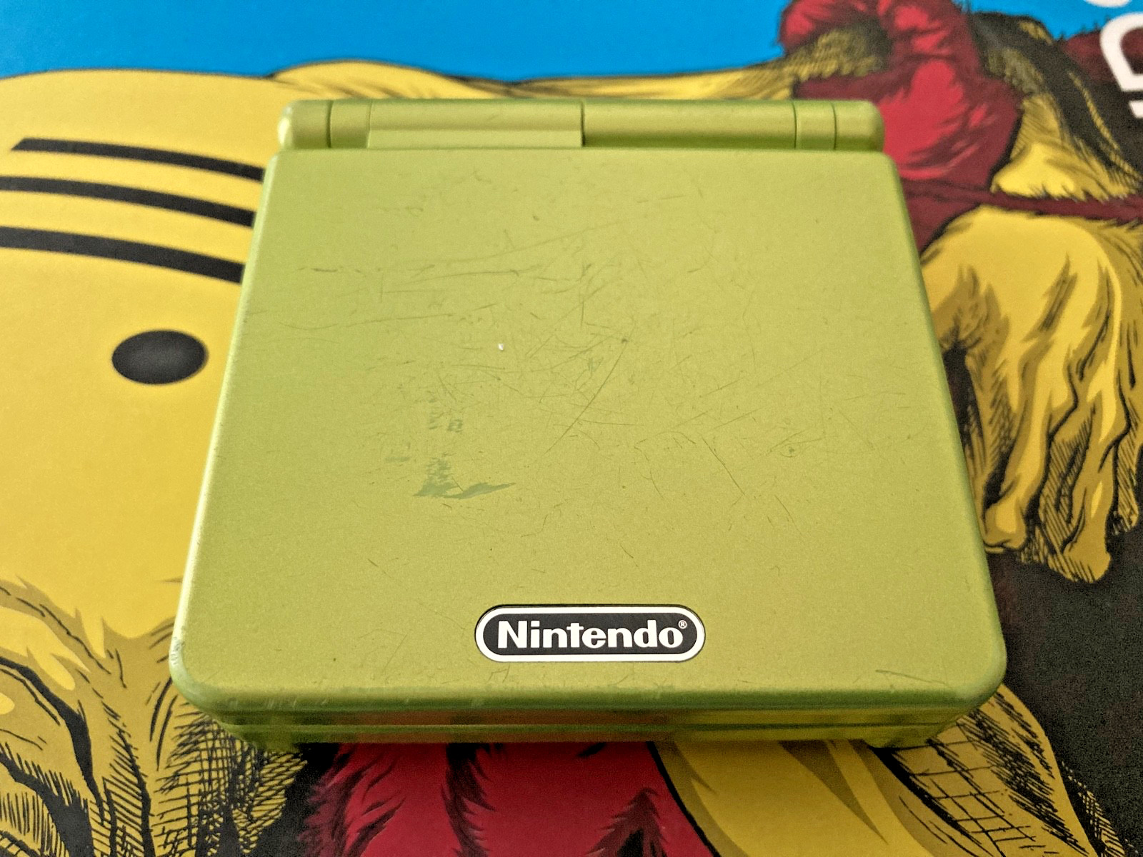 Nintendo Gameboy Advance SP Lime Green AGS-001 Bundle – Tested w/ Charger/Games