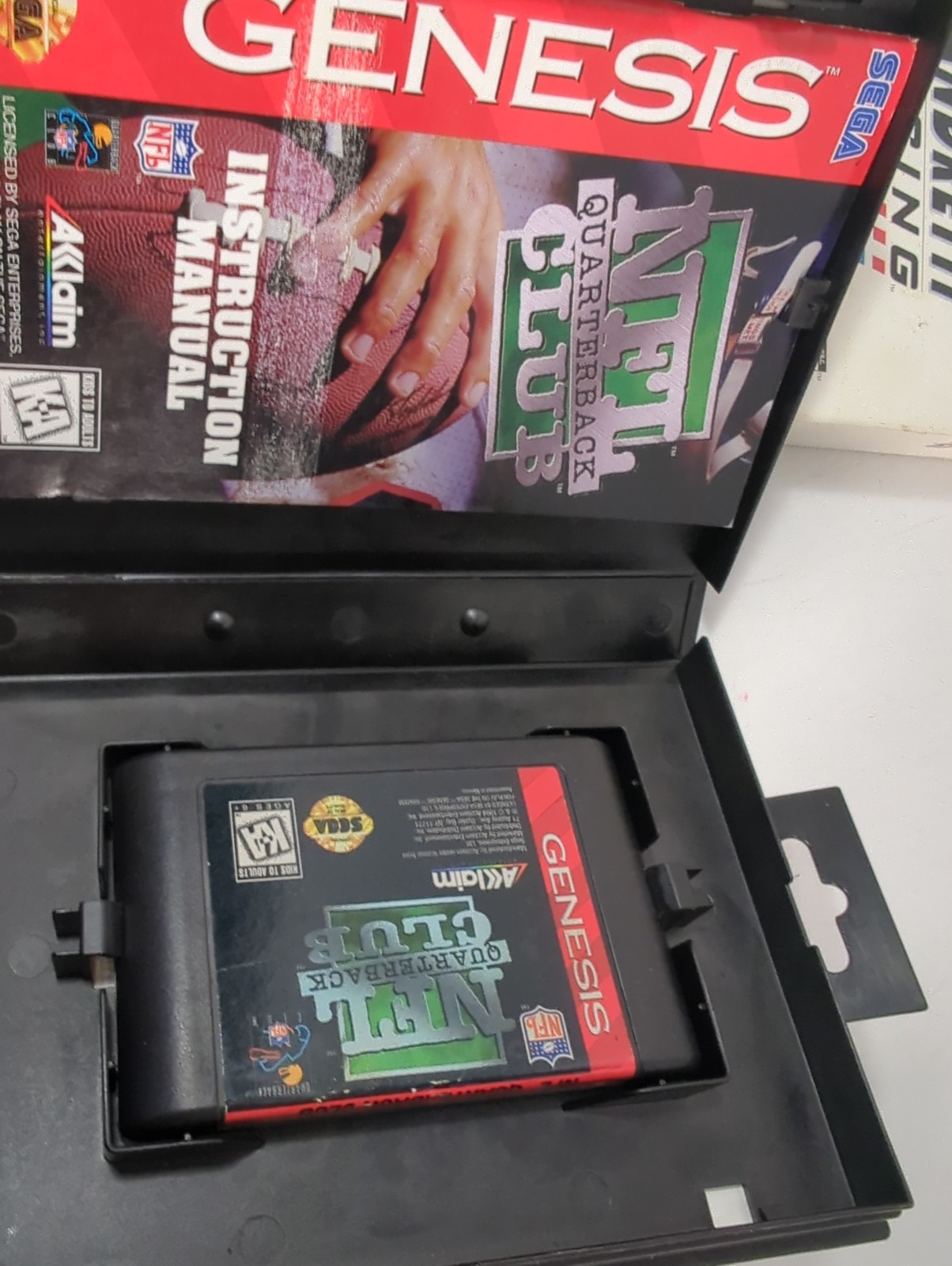 Sega Genesis Lot Of 4 Sports Games In Cases ~ Basketball Racing ~ Football