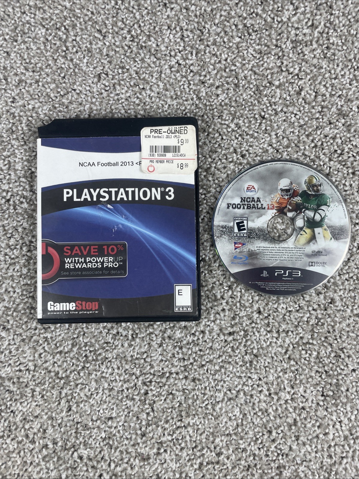 NCAA Football 13 (Sony PlayStation 3, 2012) Disc Only