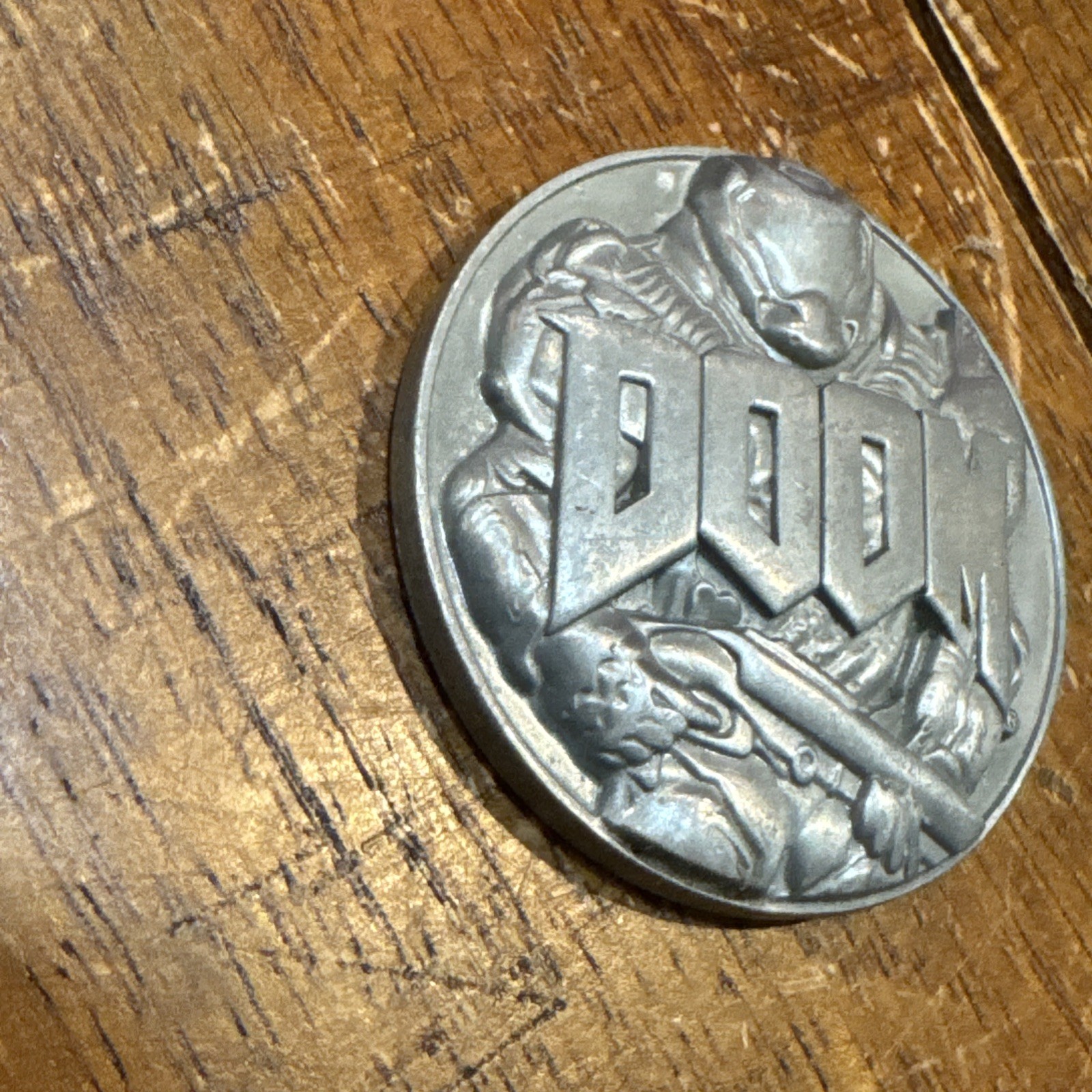 DOOM 1 2016 challenge Coin Medal Rare Promo SWITCH XBOX One BFG Bethesda PS4 PS5