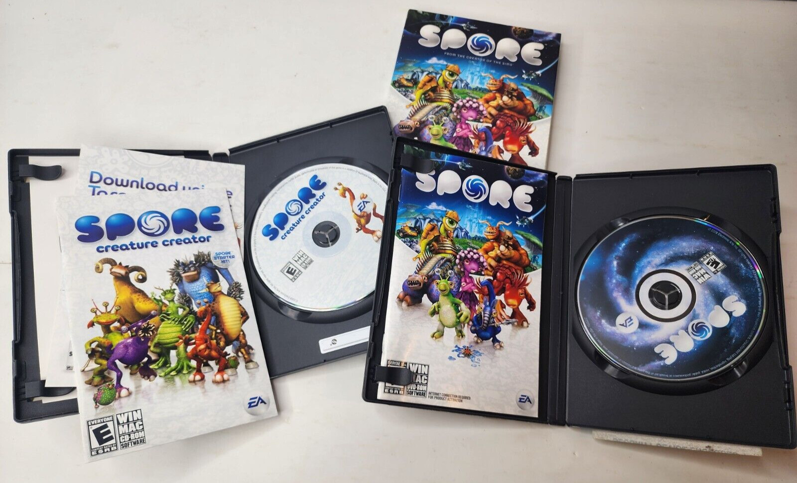 Spore and Spore Creature Creator Lot – PC Games With Manuals