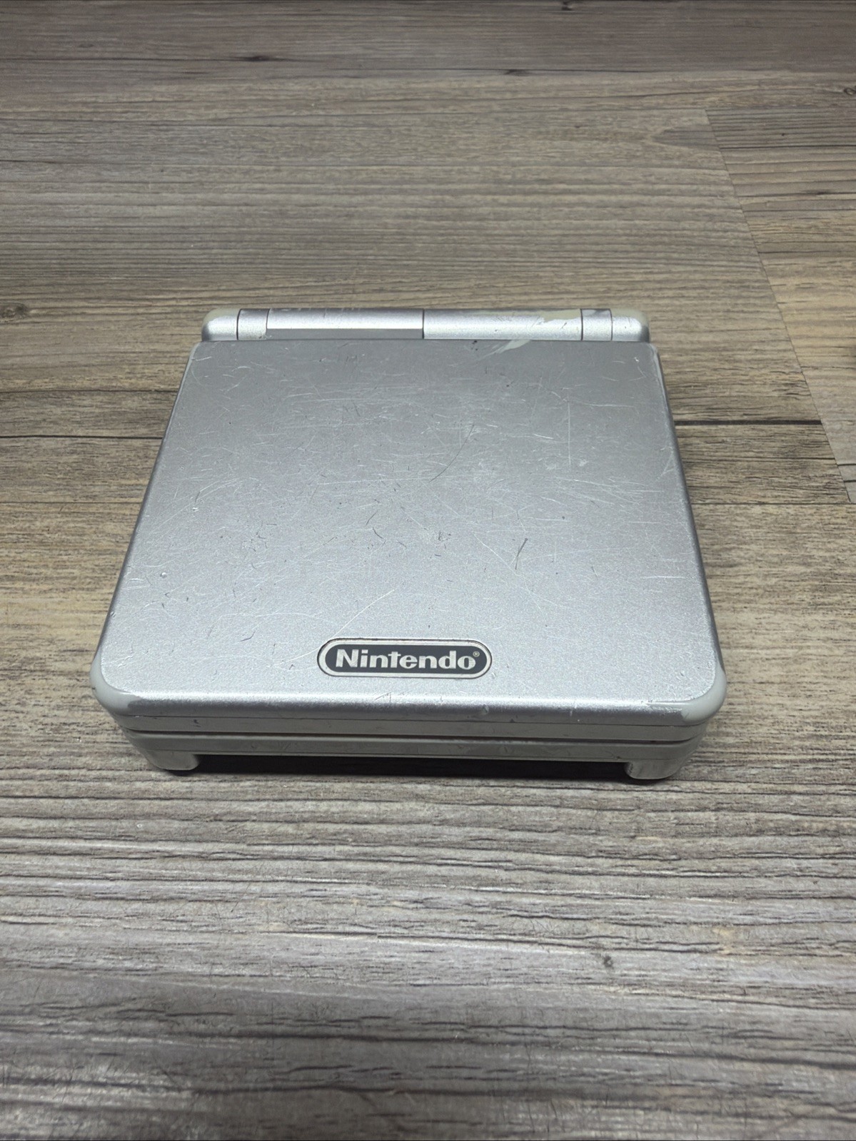 Nintendo Game Boy Advance SP Silver Handheld System TESTED WORKING