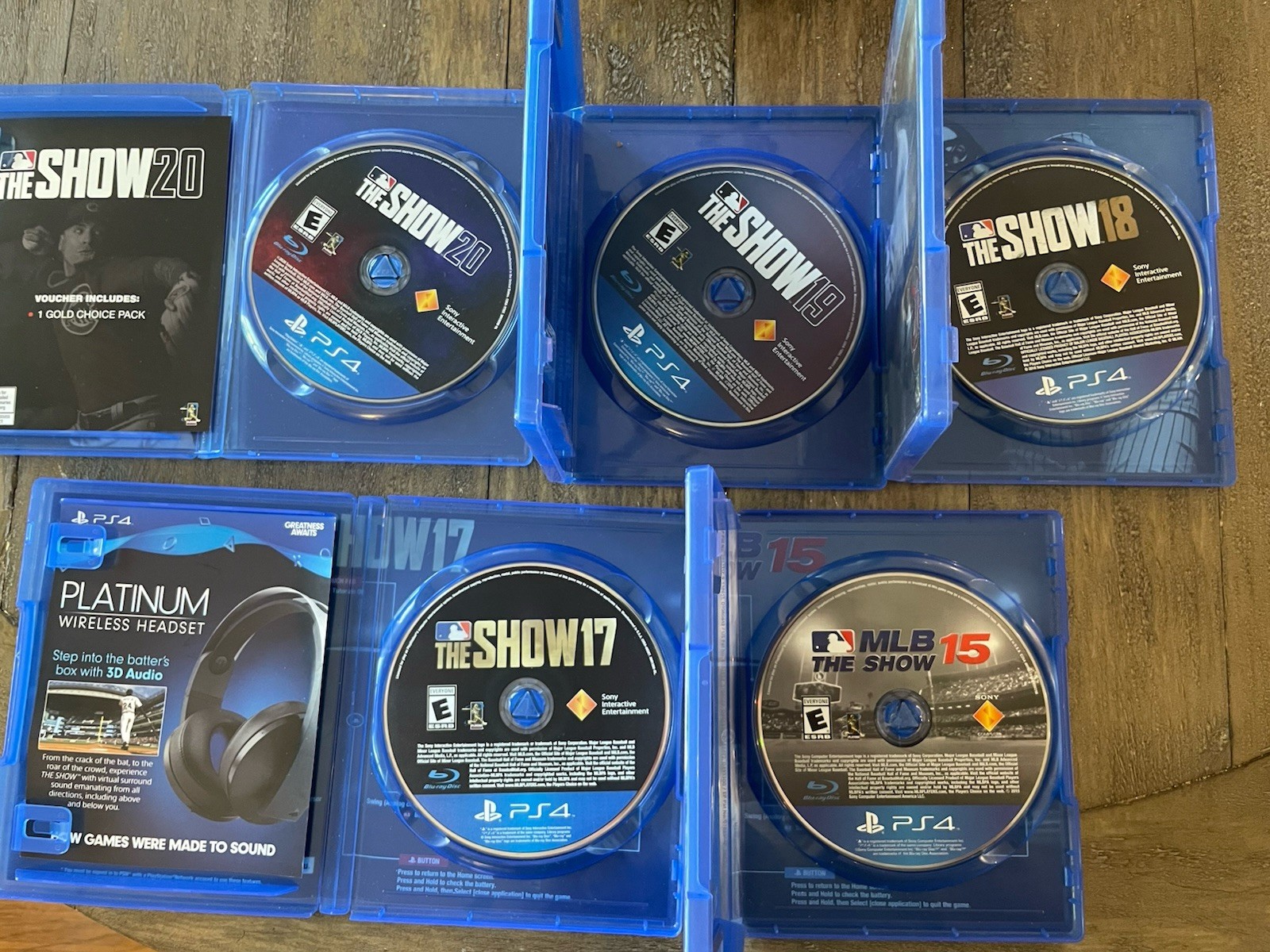 PS4 MLB The Show Lot 15 17 18 19 20 Complete Tested CIB PlayStation 4 Games