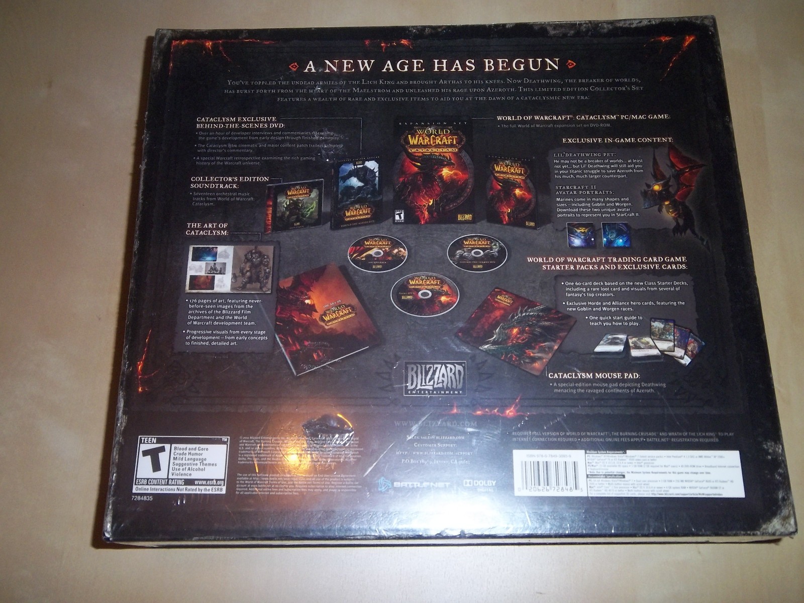 World of Warcraft: Cataclysm Collector’s Edition – US Region SEALED NIB