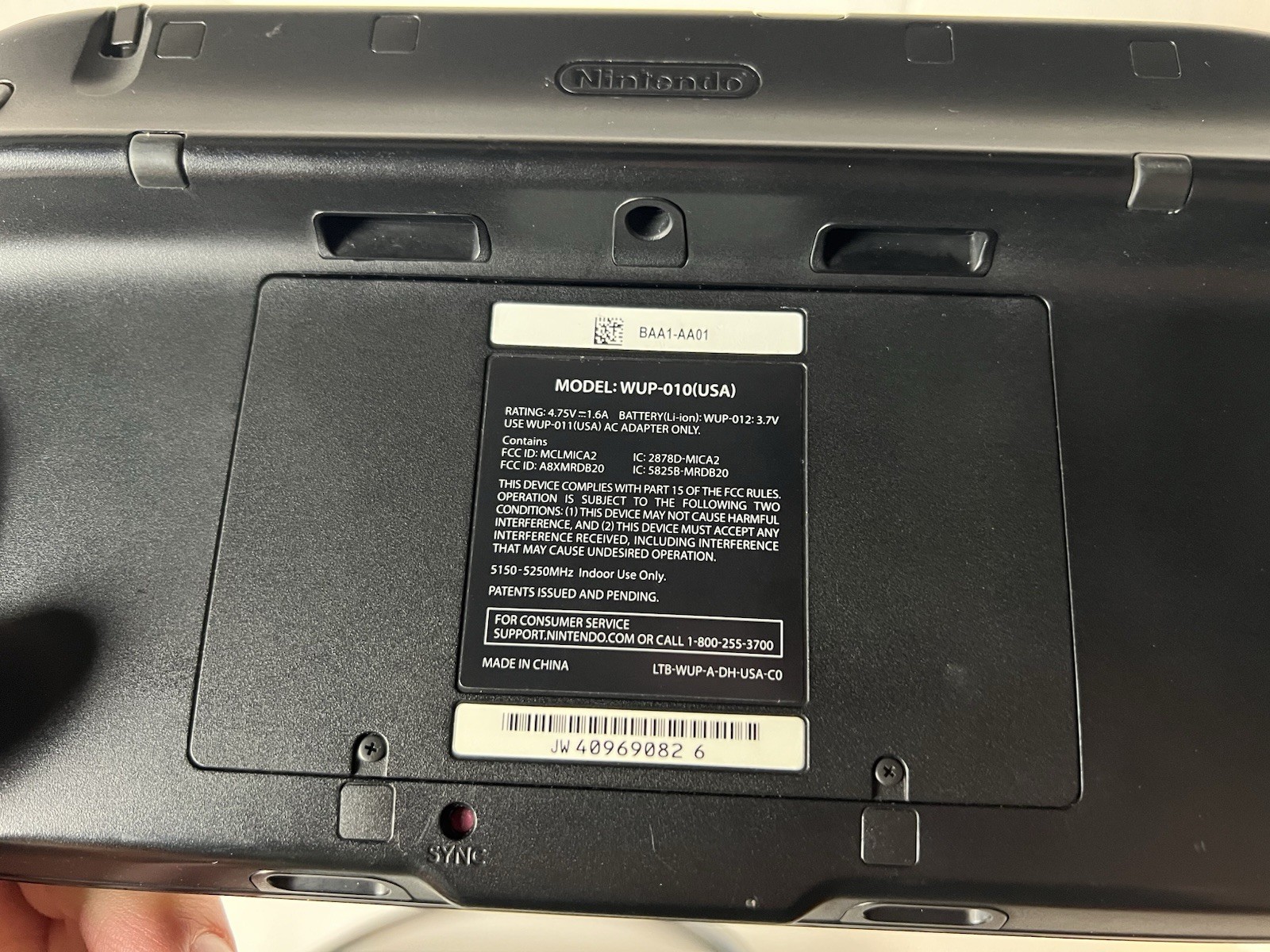 Wii U Console Black 32GB + Zelda Wind Waker HD Already Installed- Tested, Works!