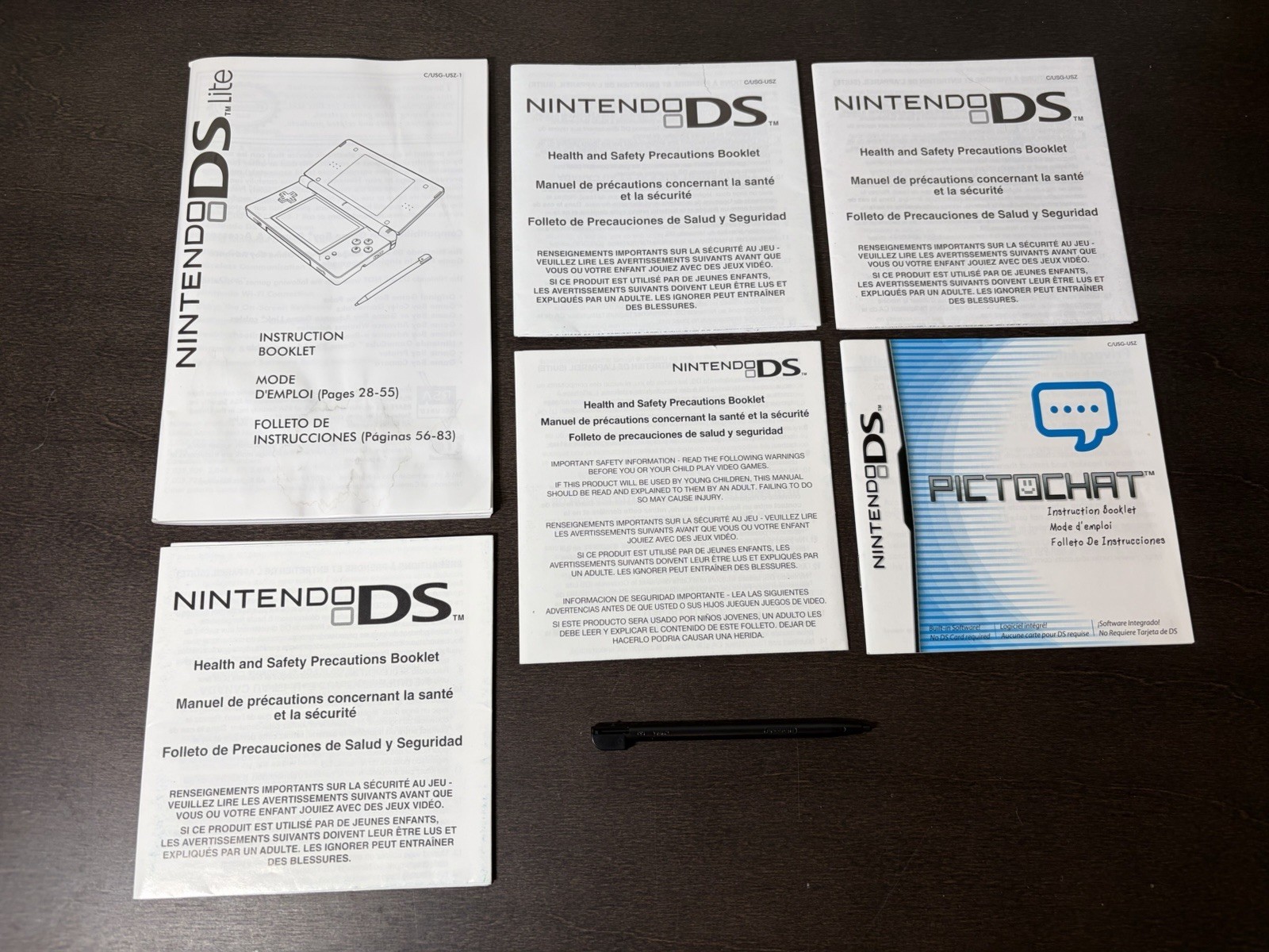 Nintendo DS Lite Handheld System Onyx Black Excellent System