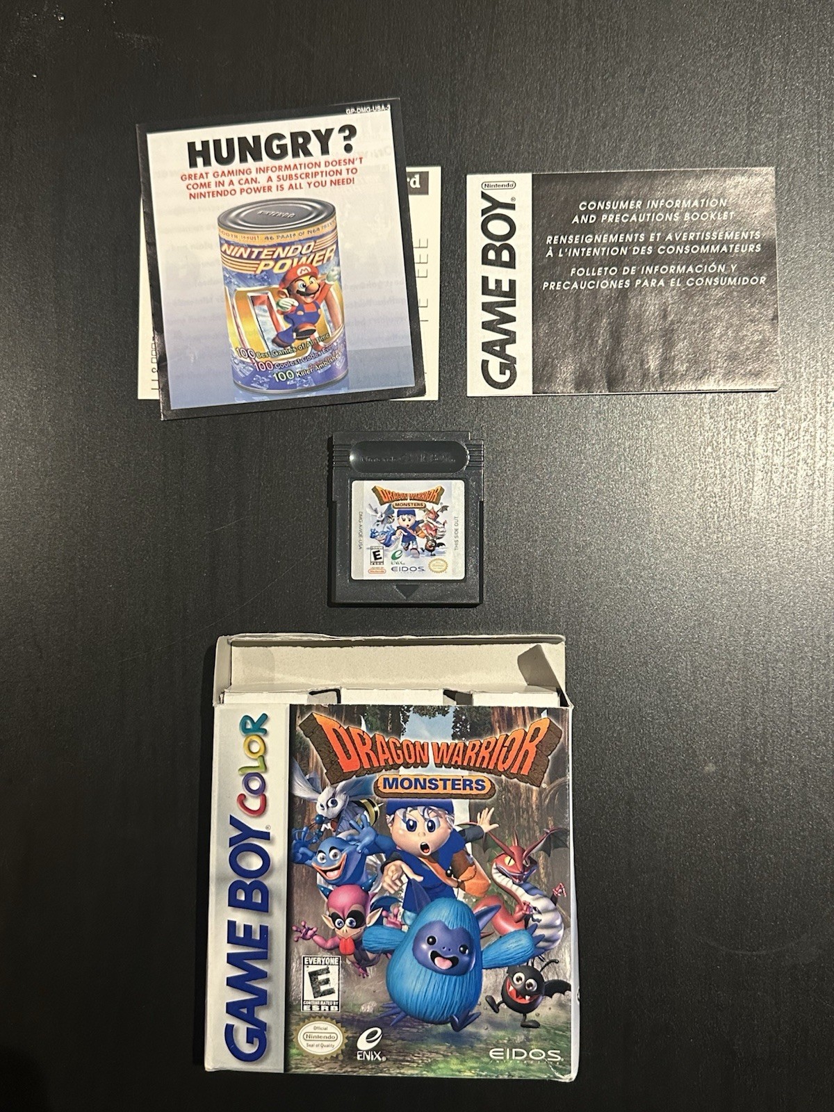 Dragon Warrior Monsters Gameboy Colour (with Box. No Manual)