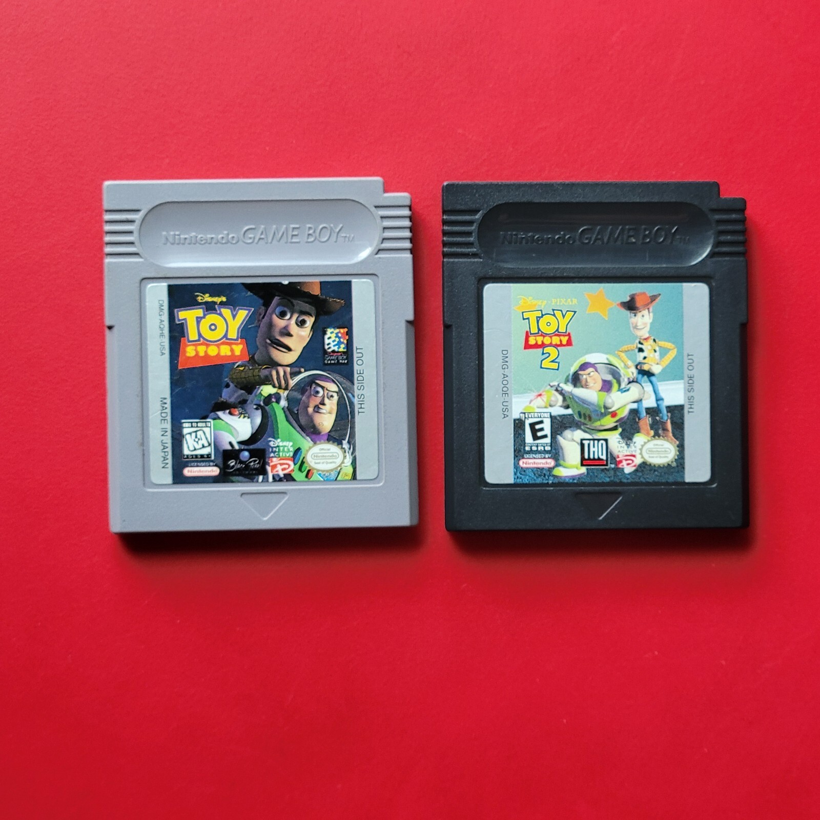 Toy Story 1 2 Nintendo Game Boy Lot 2 Disney Games – Woody & Buzzlight Year