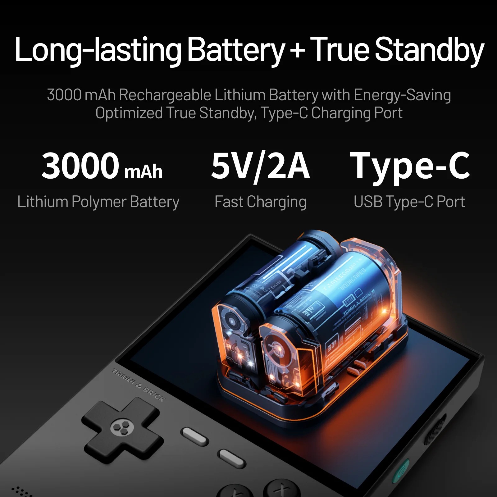 AMPOWN Trimui Brick Portable Handheld Retro Game Console 3.5″ IPS Linux System